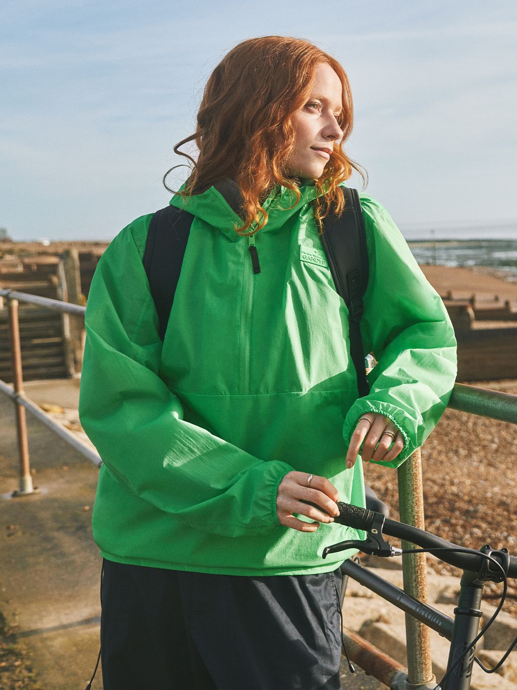 Green Taupo Windbreaker Jacket Outerwear- Gandys