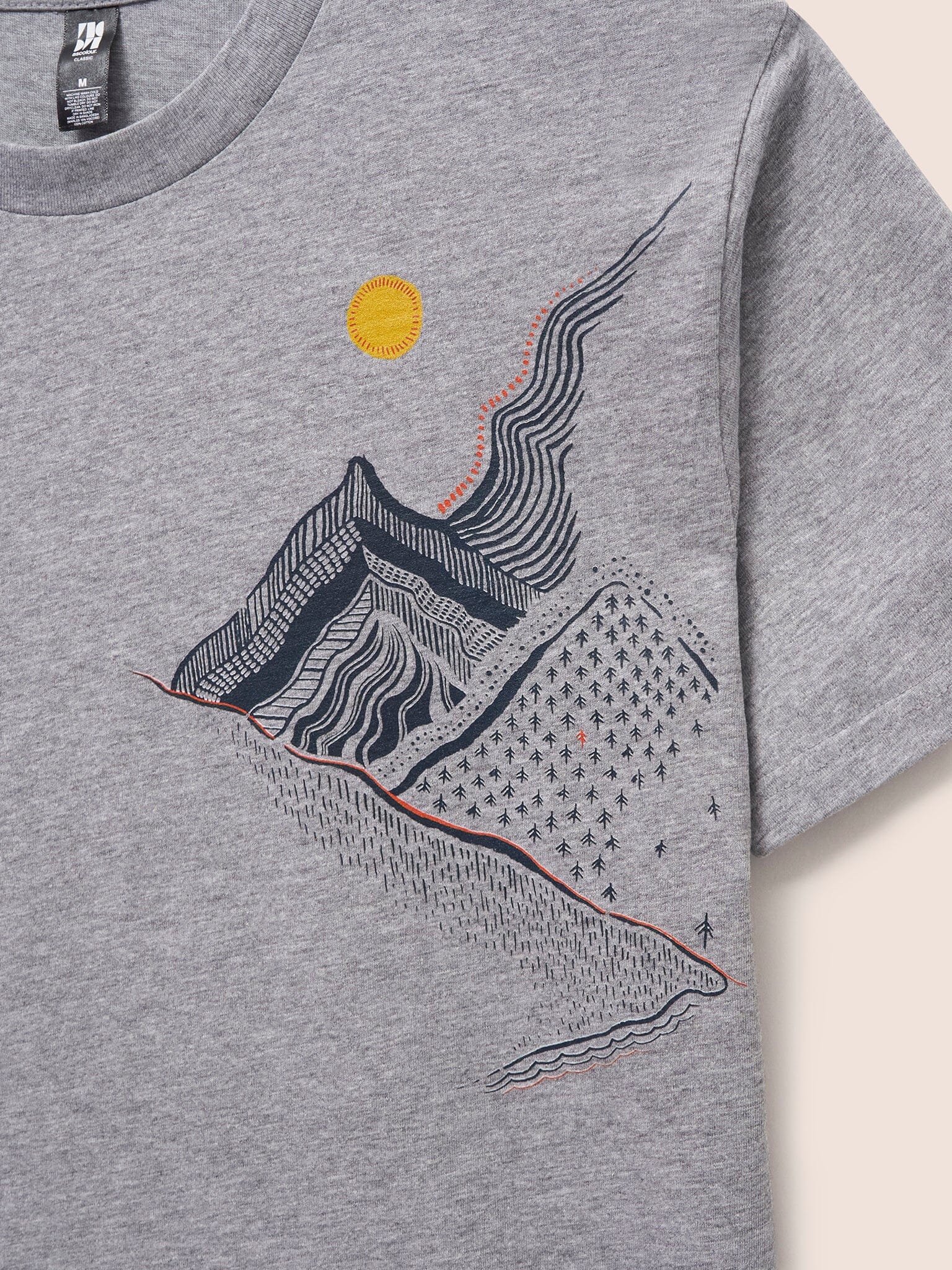 Grey Everest T-Shirt T-Shirts- Gandys