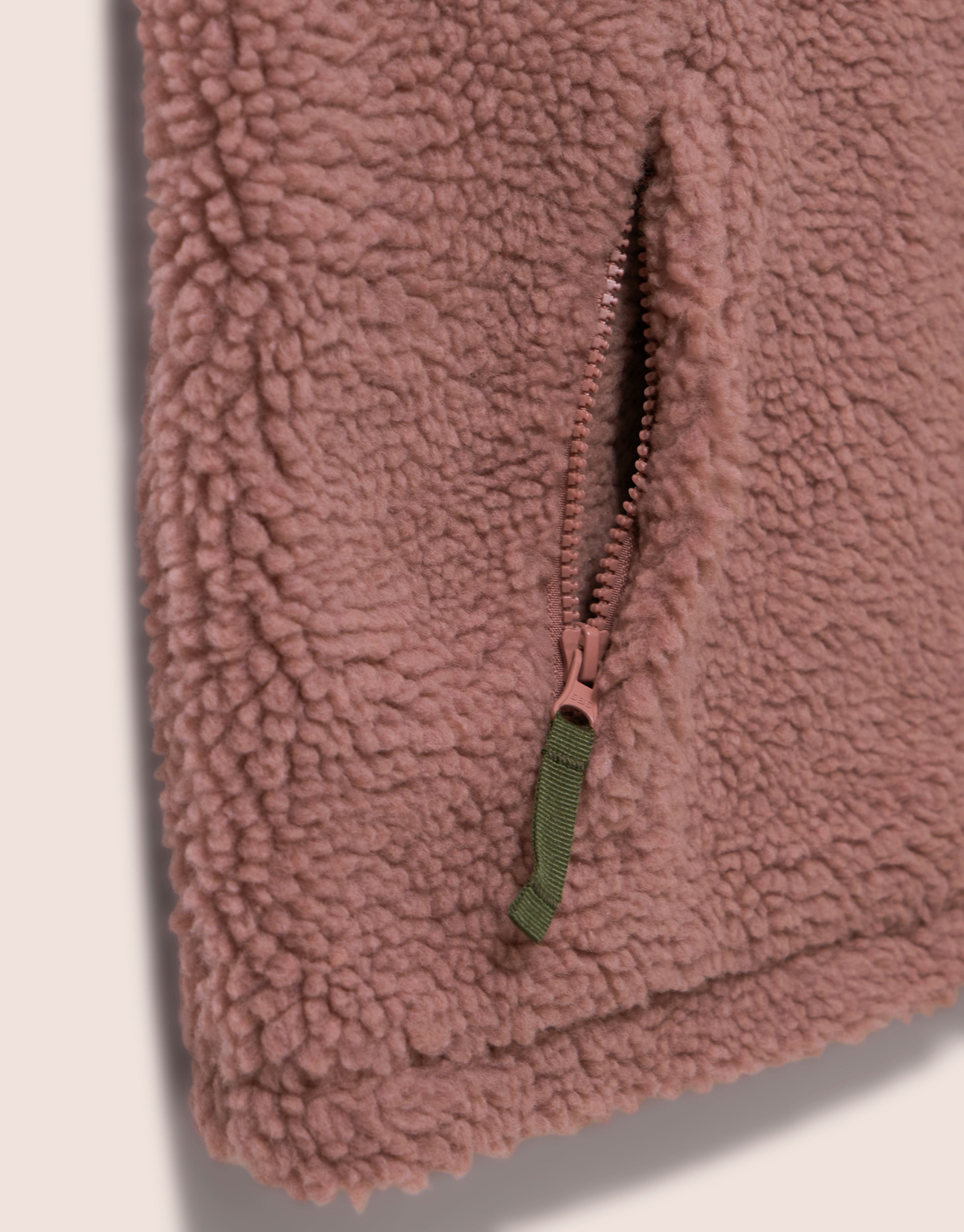 Harlem Recycled Fleece Gilet in Pink Layering- Gandys