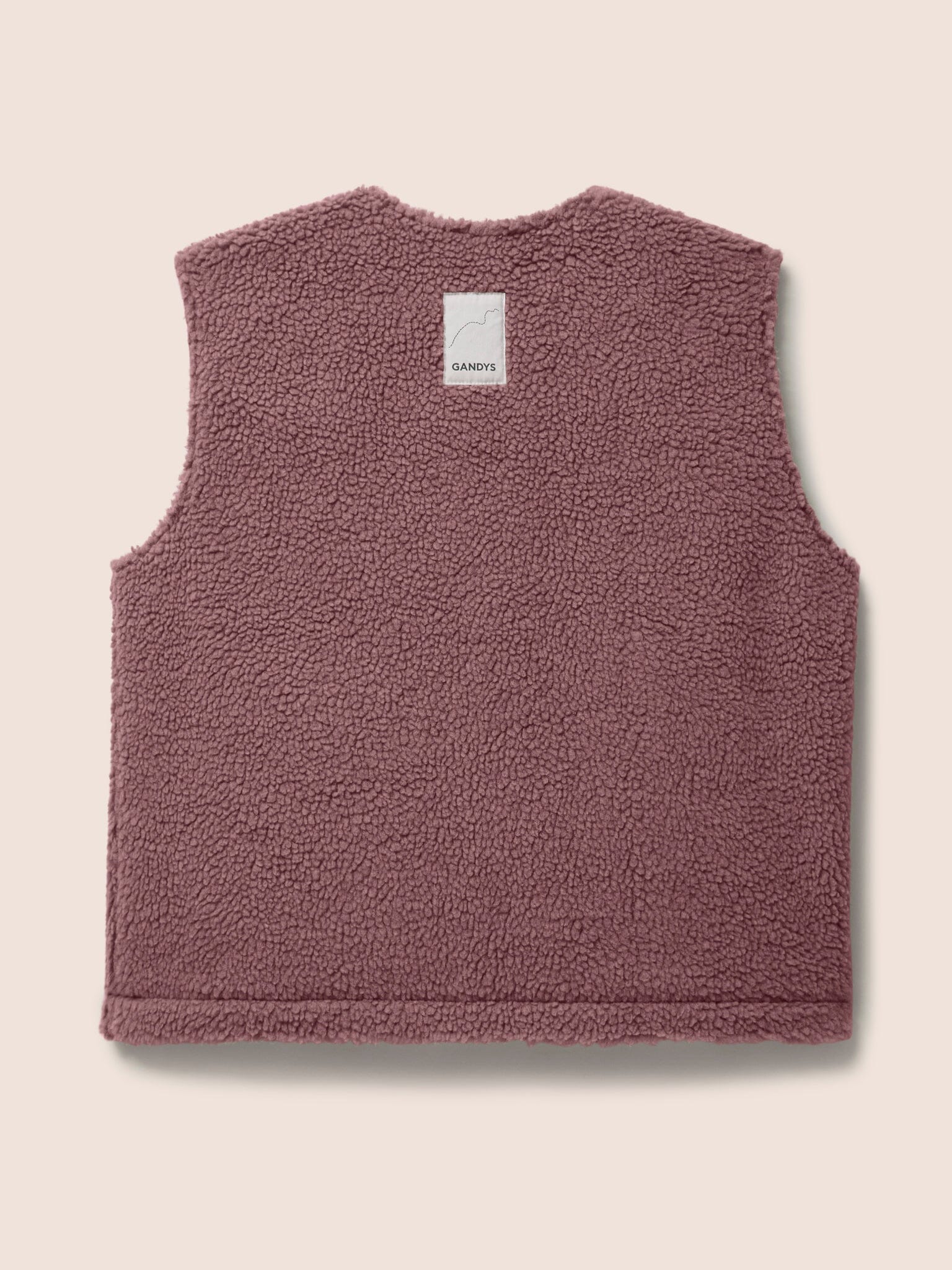 Harlem Recycled Fleece Gilet in Pink Layering- Gandys
