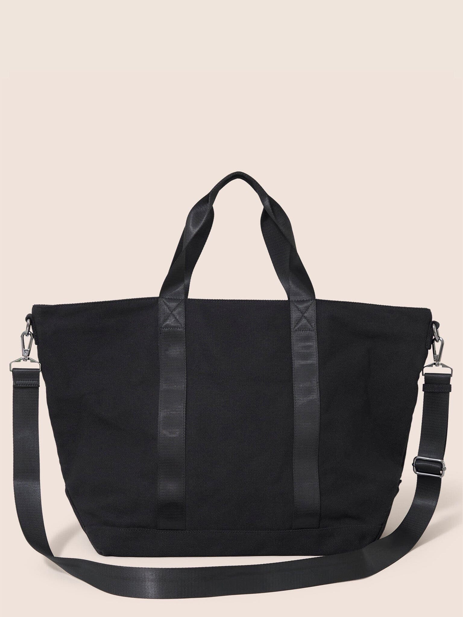 Havana Cotton Canvas Weekend Bag in Black Bags- Gandys