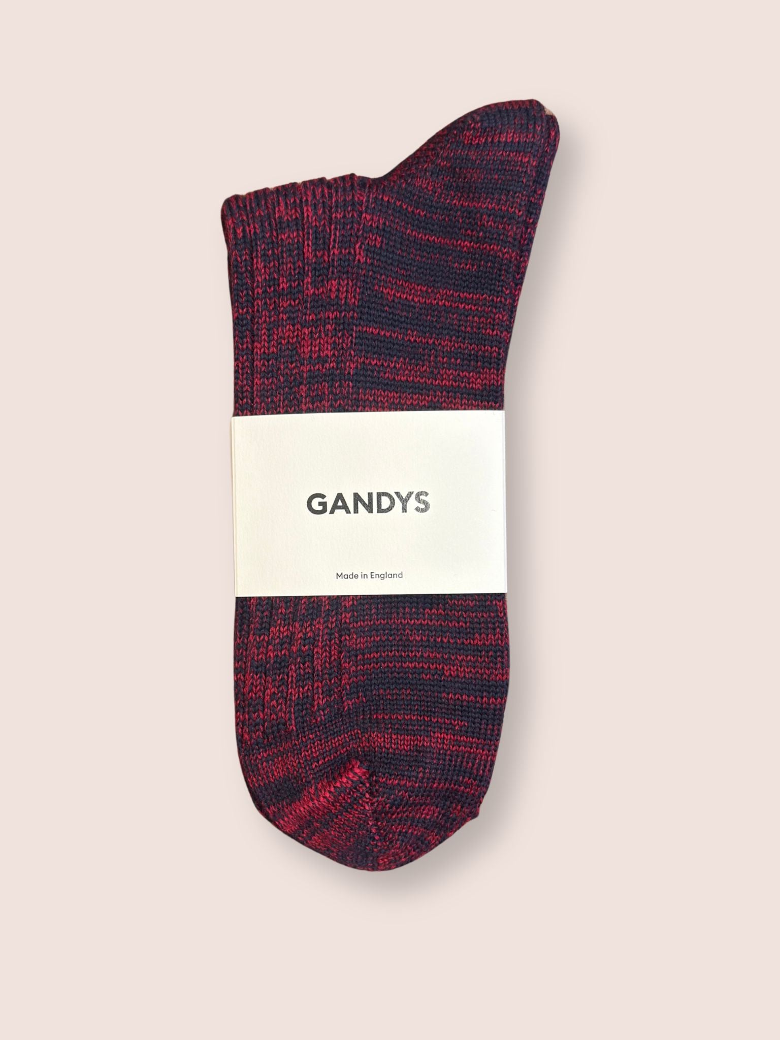 Haworth Made in England Socks in Pink and Navy Accessories- Gandys