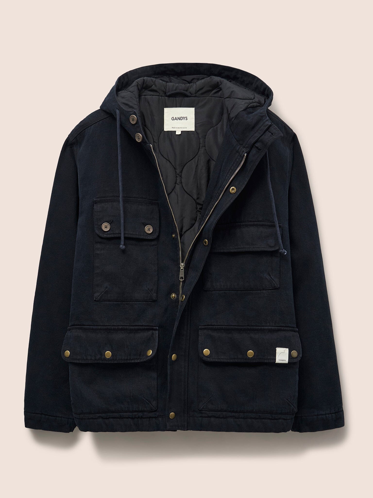 Kalmar Cotton Utility Padded Parka Coat Outerwear- Gandys