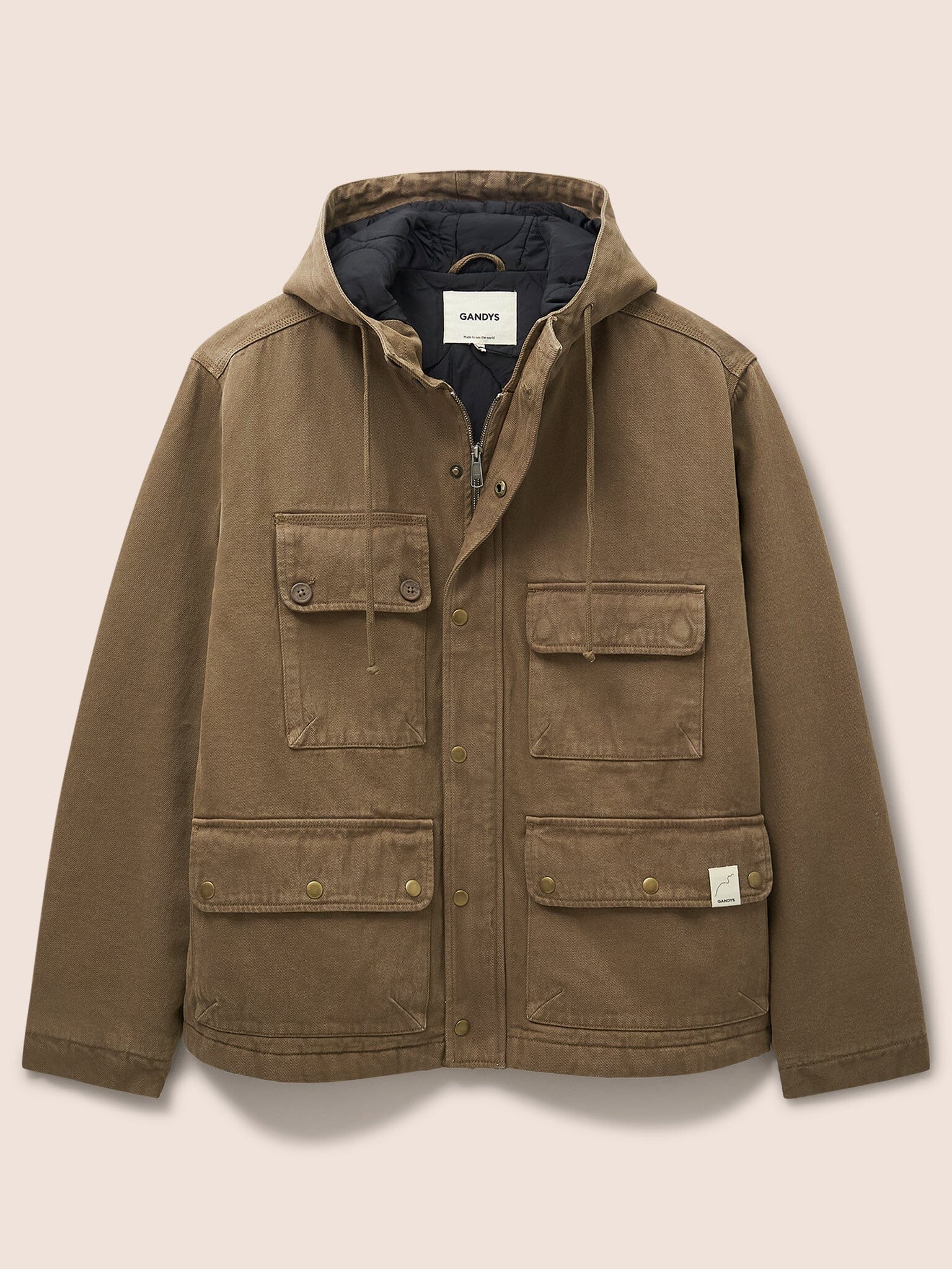 Kalmar Cotton Utility Padded Parka Coat Outerwear- Gandys