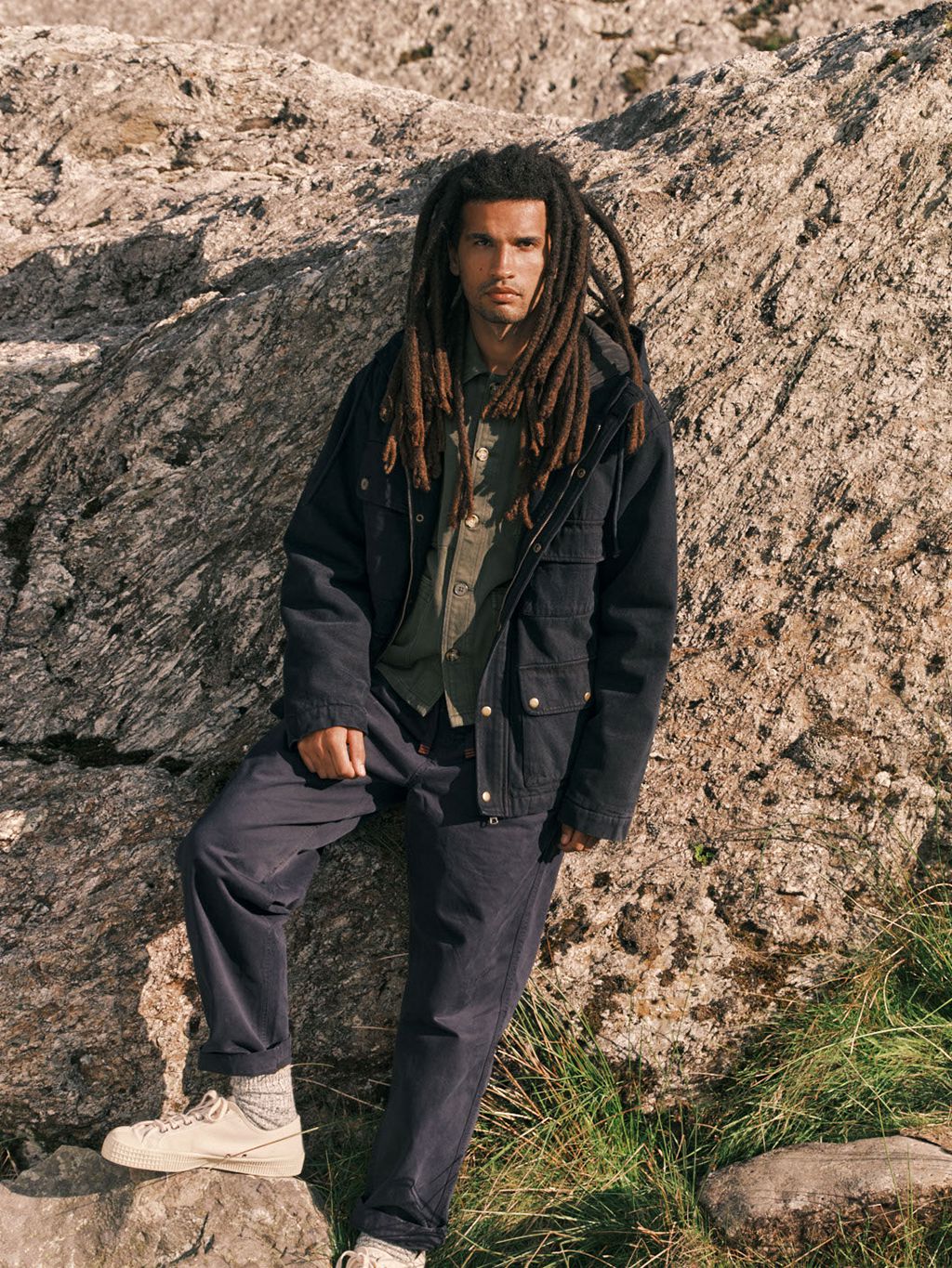 Kalmar Cotton Utility Padded Parka Coat Outerwear- Gandys