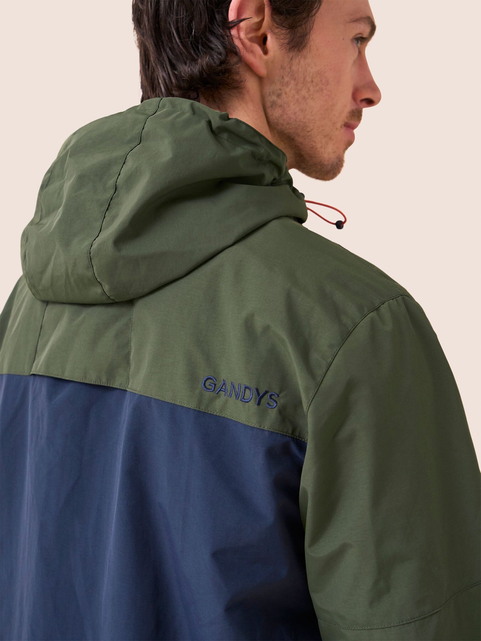 Kepler Fleece Lined Overhead Jacket in Khaki Outerwear- Gandys