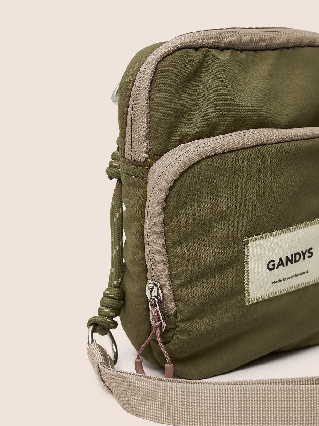 Khaki Bello Small Crossbody Bag Bags- Gandys