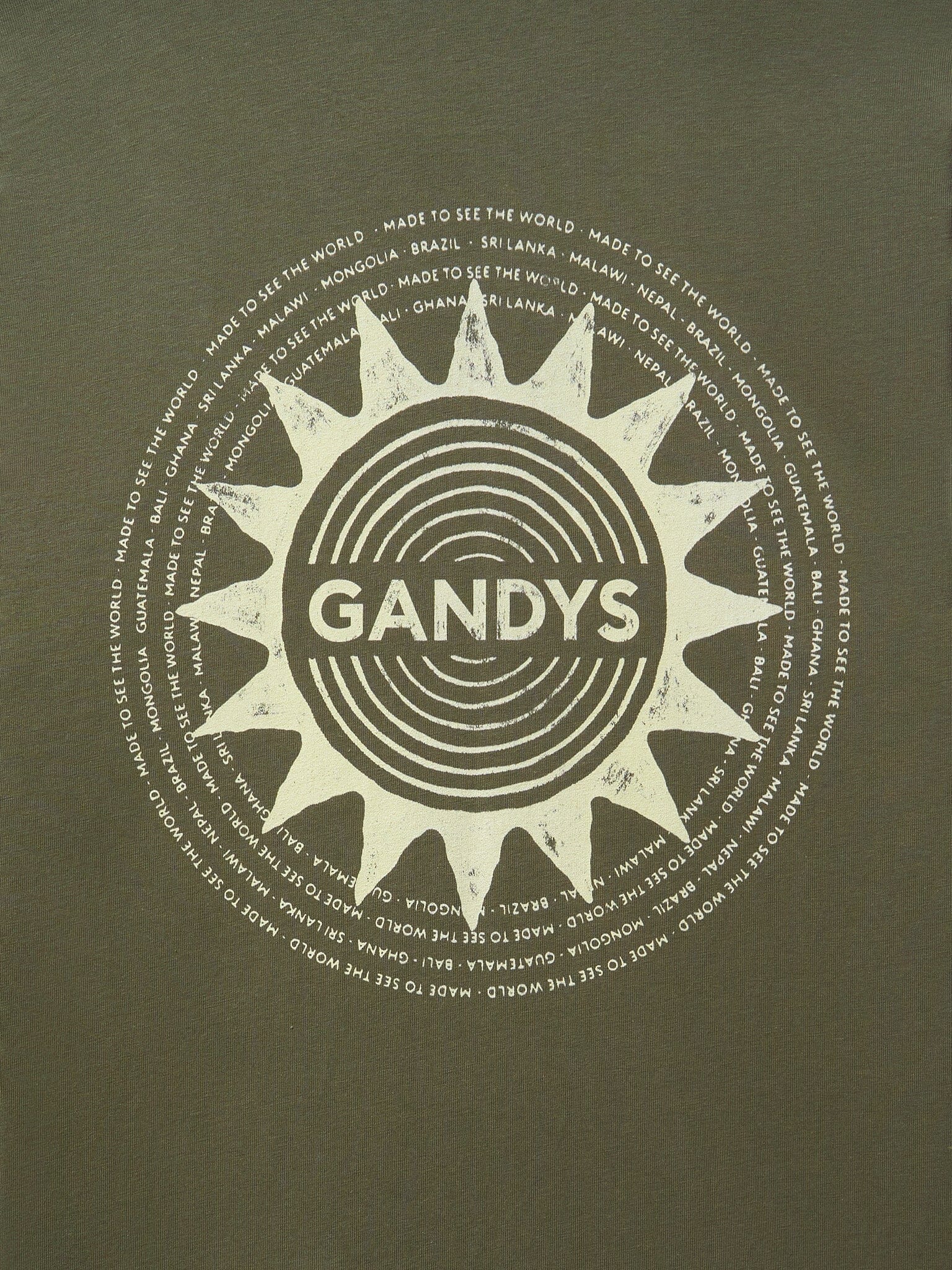 Khaki Foundation Long Sleeve Campus T-Shirt T-Shirts- Gandys