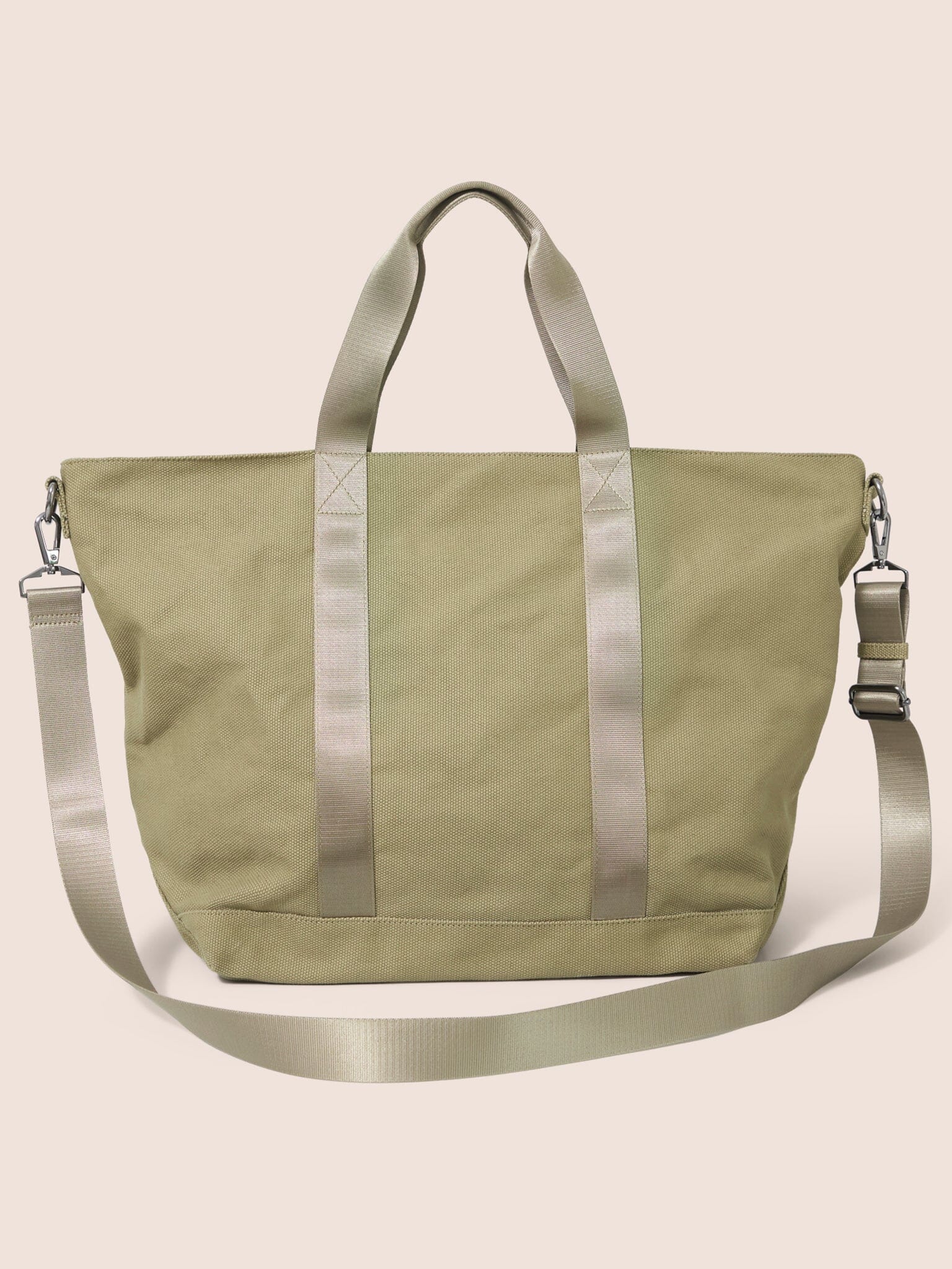 Khaki Havana Cotton Canvas Weekend Bag Bags- Gandys