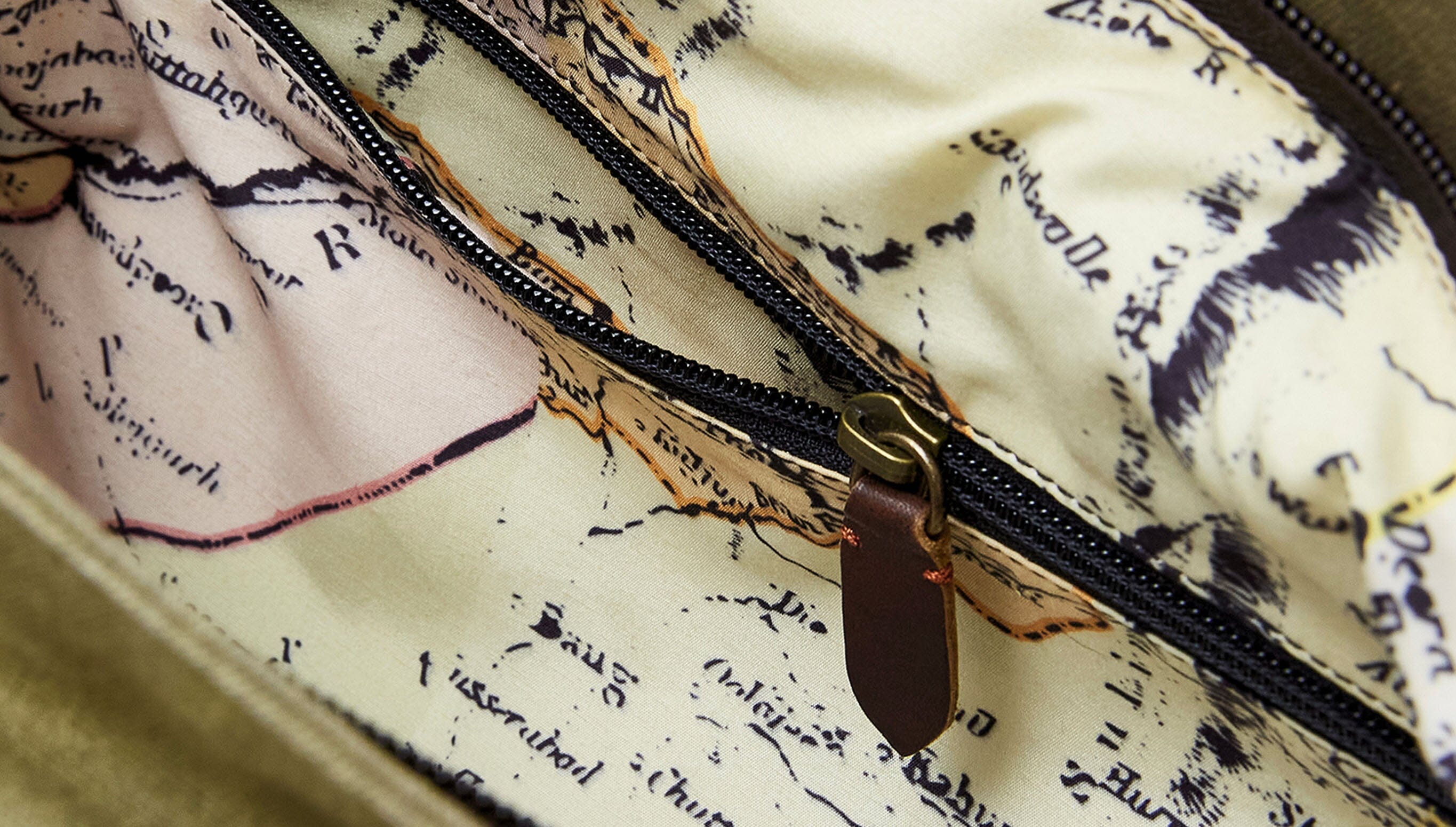 Khaki Jaipur Waxed Cotton Tote Bags- Gandys