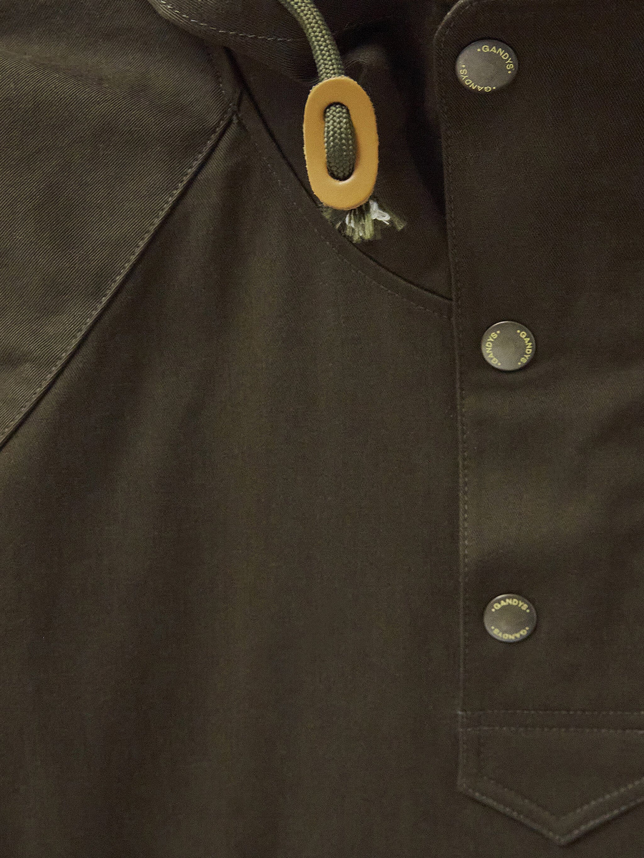 Khaki Nepal Cotton Anorak Outerwear- Gandys