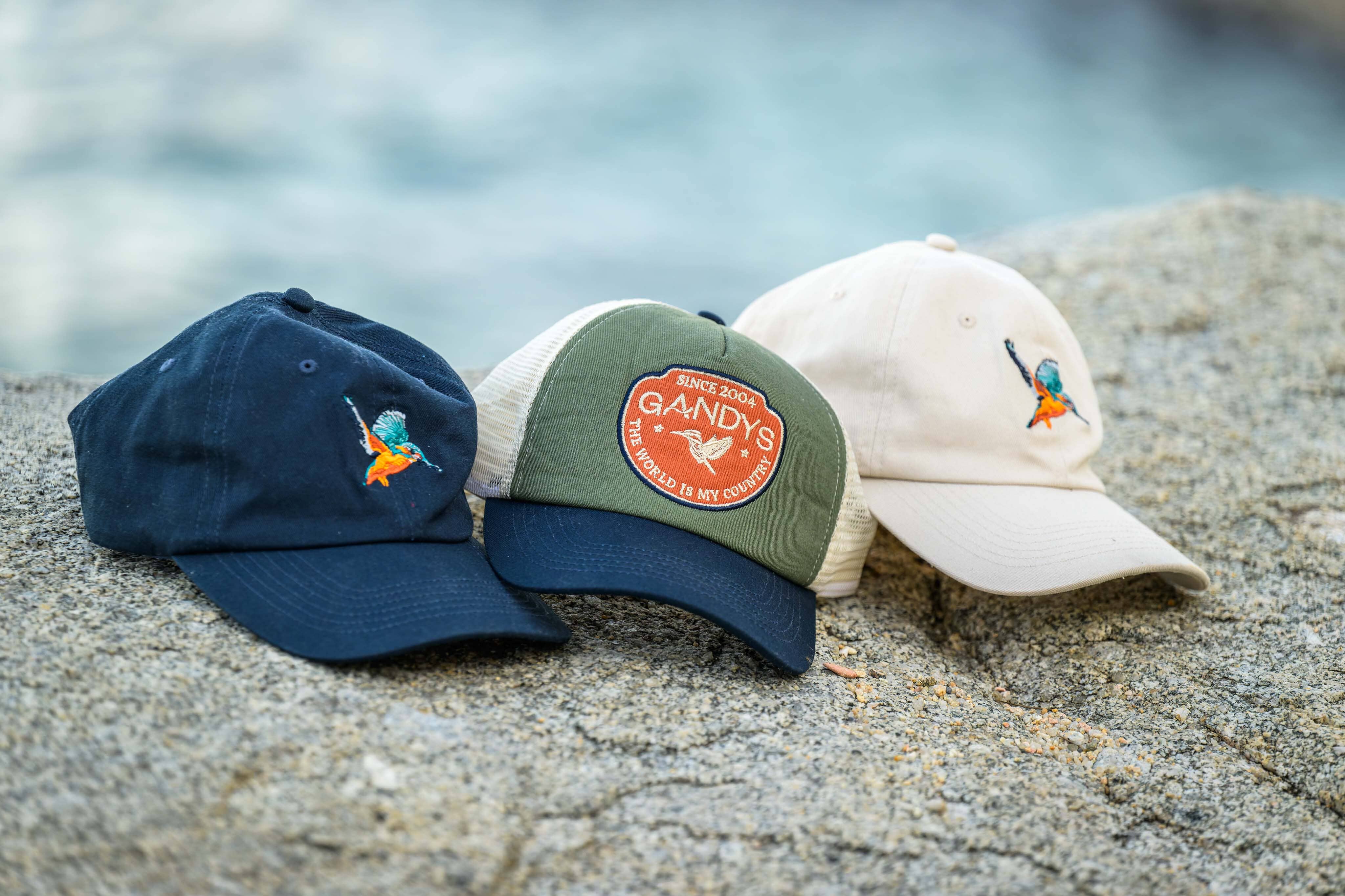 Khaki The World is My Country Trucker Cap Accessories- Gandys