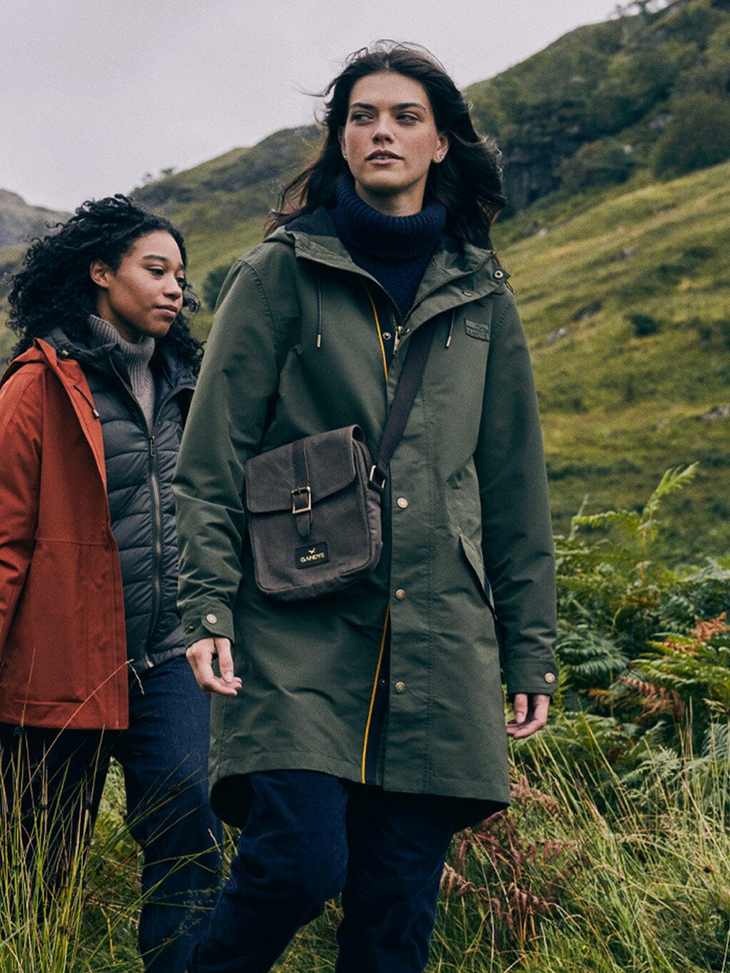 Khaki Torden Water Resistant Coat Outerwear- Gandys