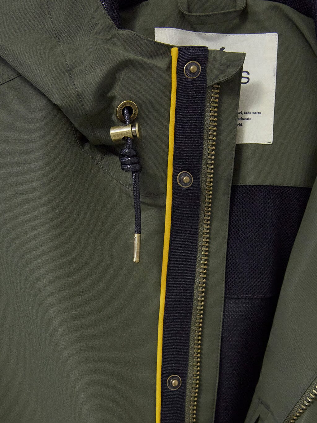 Khaki Torden Water Resistant Coat Outerwear- Gandys