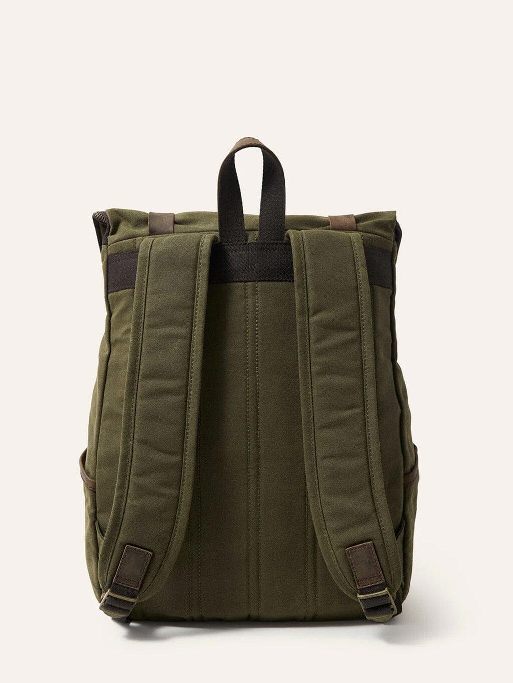 Khaki Waxed Cotton Bali Backpack Bags- Gandys