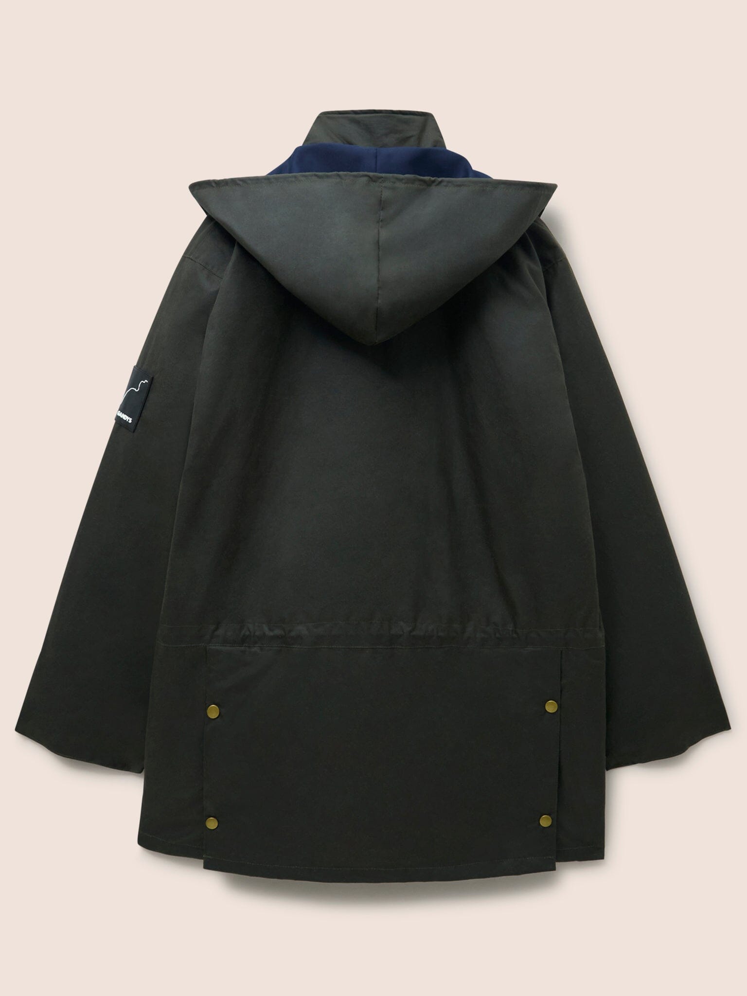 Leighton Waxed Cotton 4 in 1 Coat in Dark Olive Outerwear- Gandys