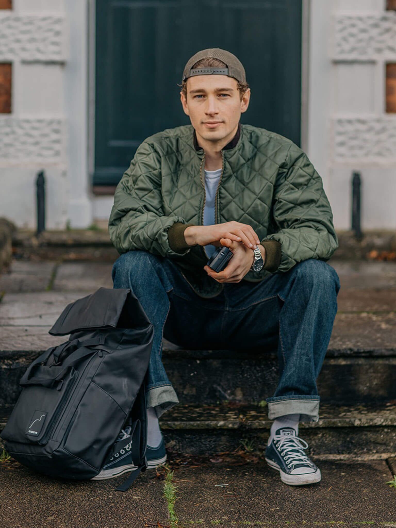 Leighton Waxed Cotton 4 in 1 Coat in Dark Olive Outerwear- Gandys