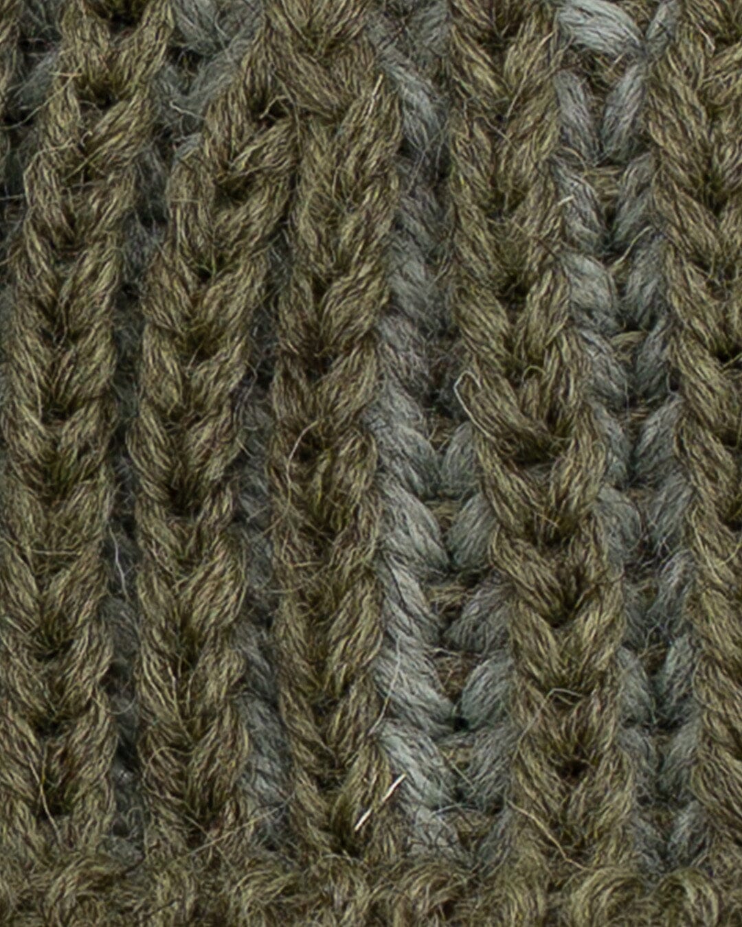 Lomond Made in England Wool Beanie in Green Stripe Accessories- Gandys