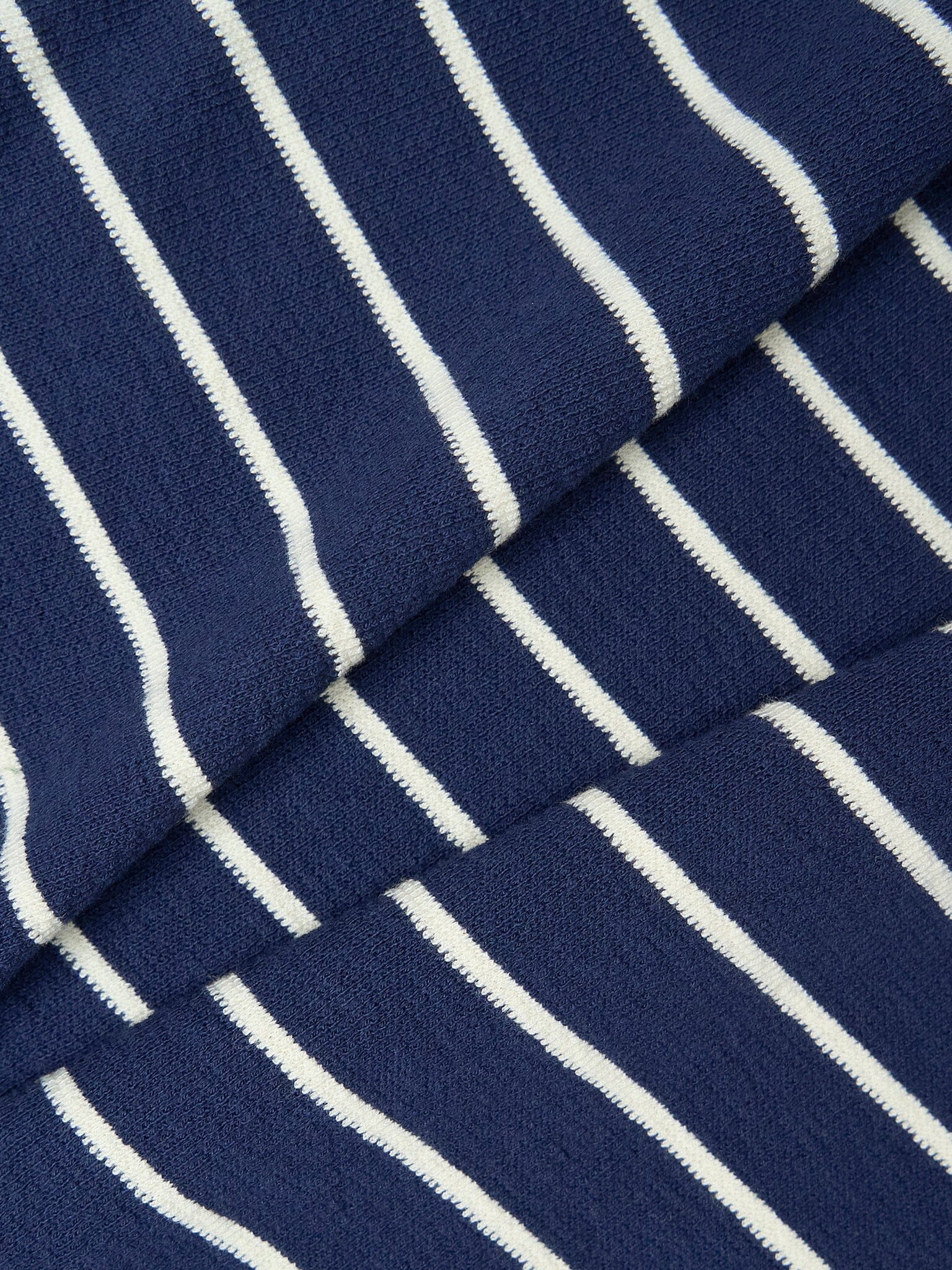 Lucca Classic Organic Cotton Short Sleeve T-Shirt in Blue Stripe T-Shirts- Gandys