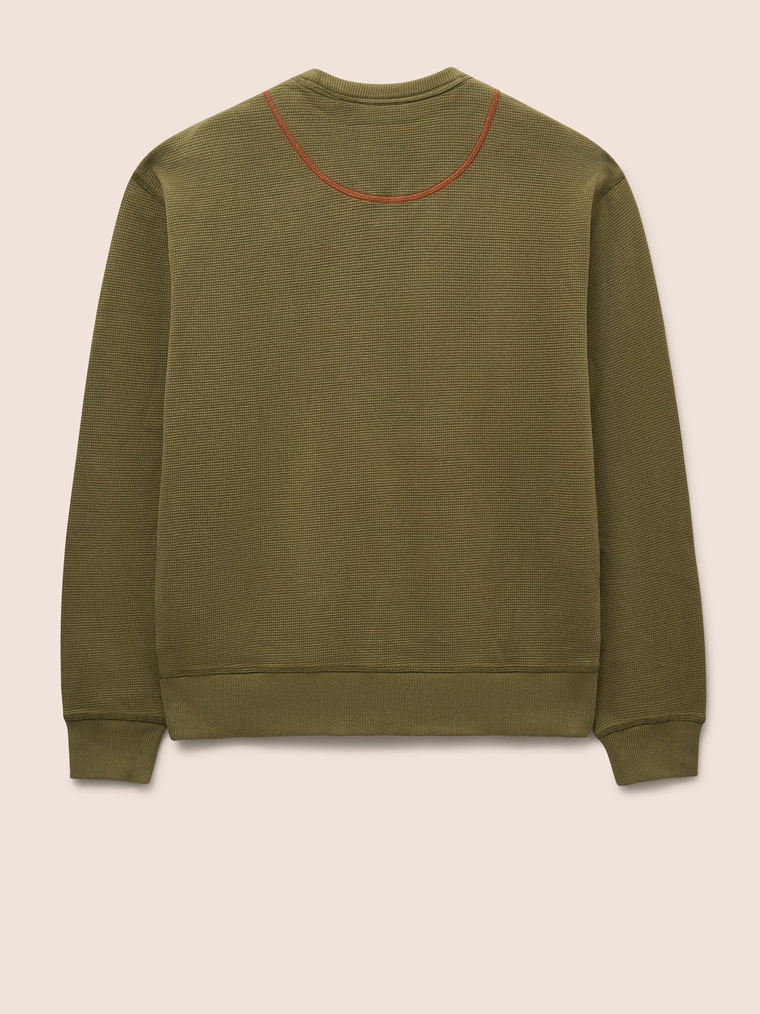 Luzon Cotton Waffle Crew Neck Jumper Layering- Gandys
