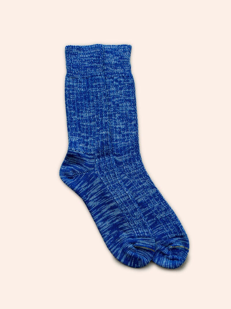 Made in England Wool Socks in Blue Accessories- Gandys
