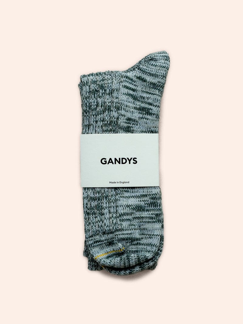 Made in England Wool Socks in Green Accessories- Gandys