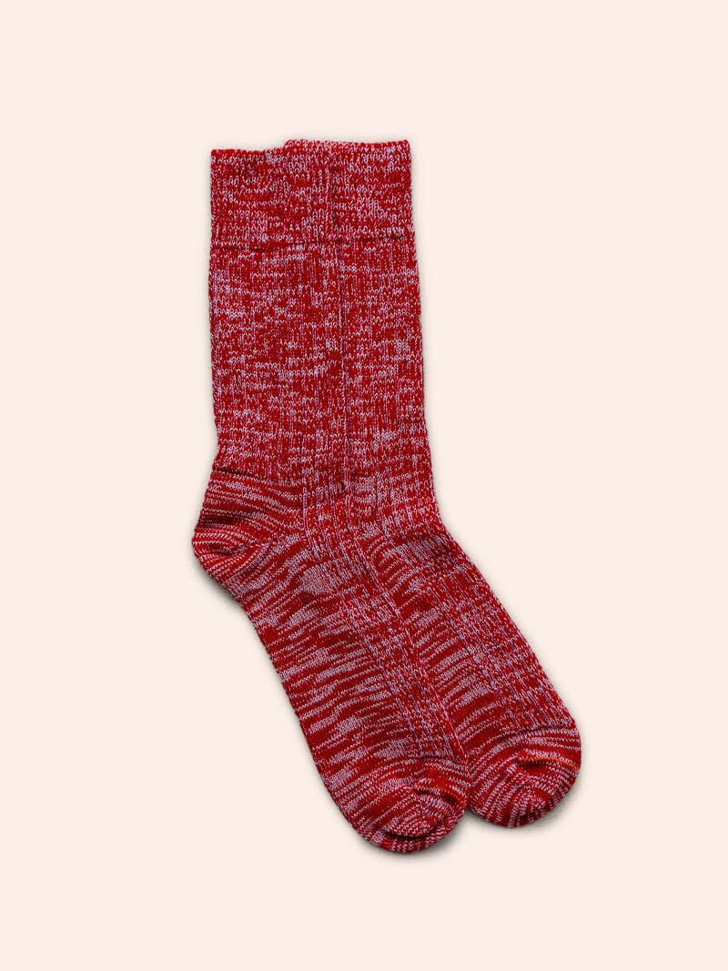 Made in England Wool Socks in Red Accessories- Gandys