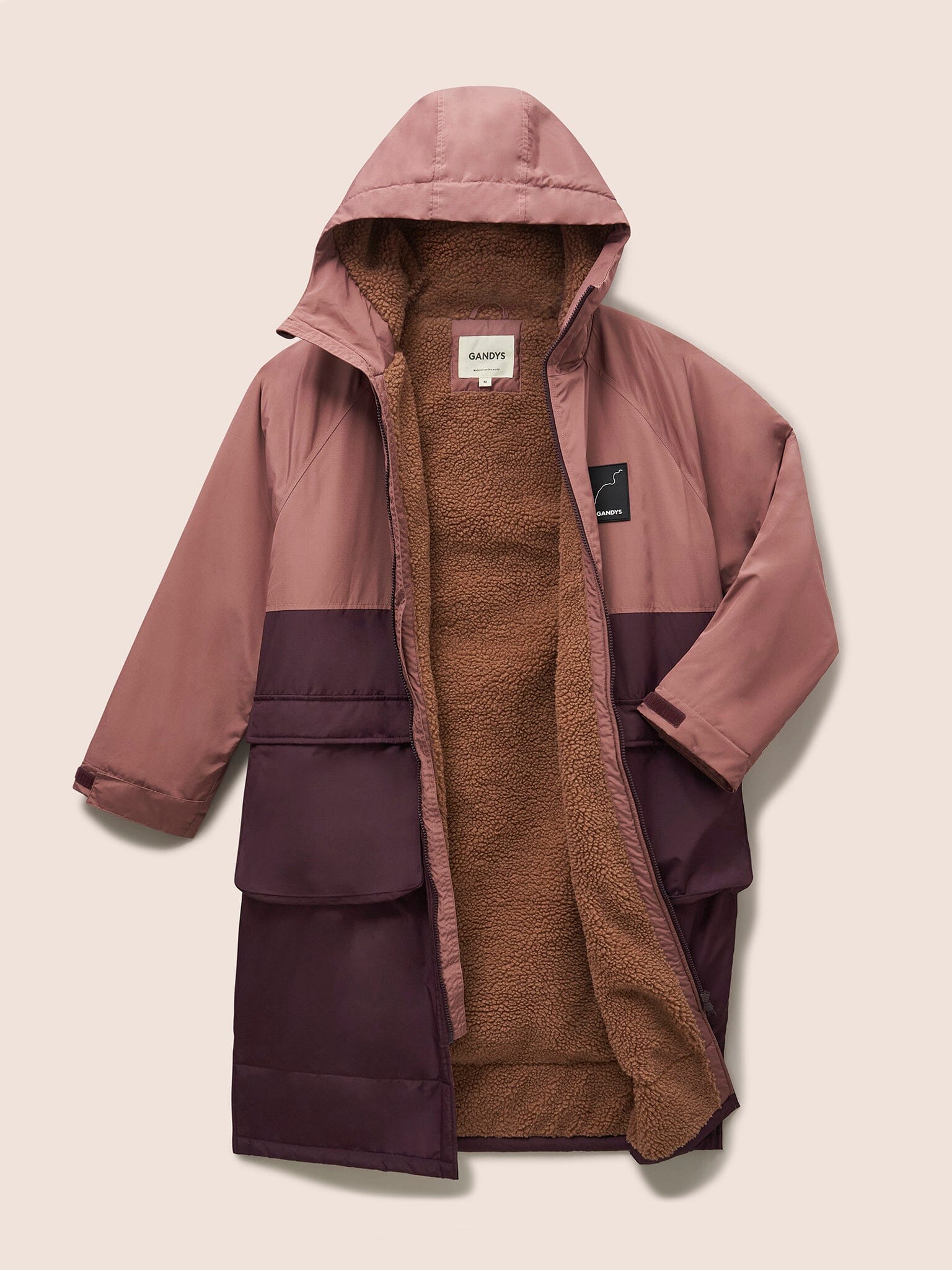 Mara Fleece Lined Robe Coat Outerwear- Gandys