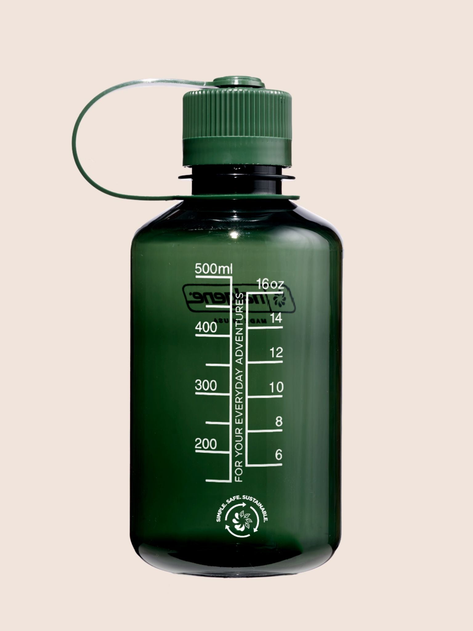 Nalgene Narrow Mouth 0.5L Jade Bottle Accessories- Gandys