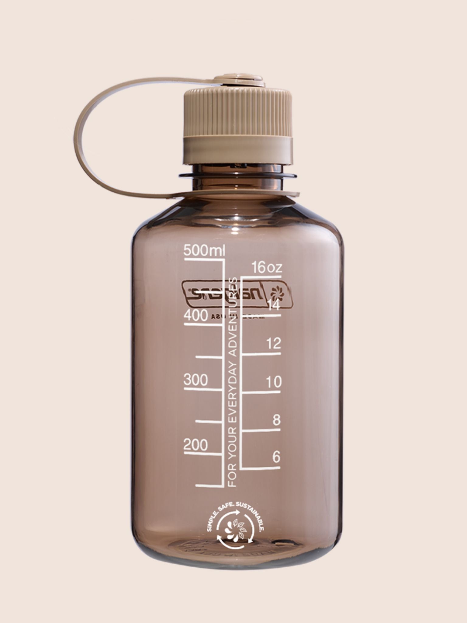 Nalgene Narrow Mouth 0.5L Mocha Bottle Accessories- Gandys