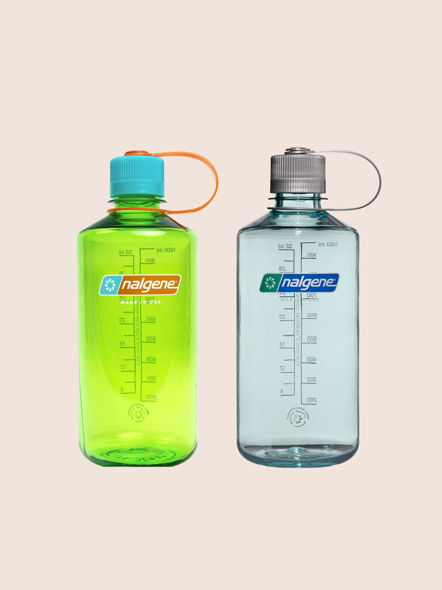 Nalgene Narrow Mouth 1L Sea Foam Tritan Bottle Accessories- Gandys