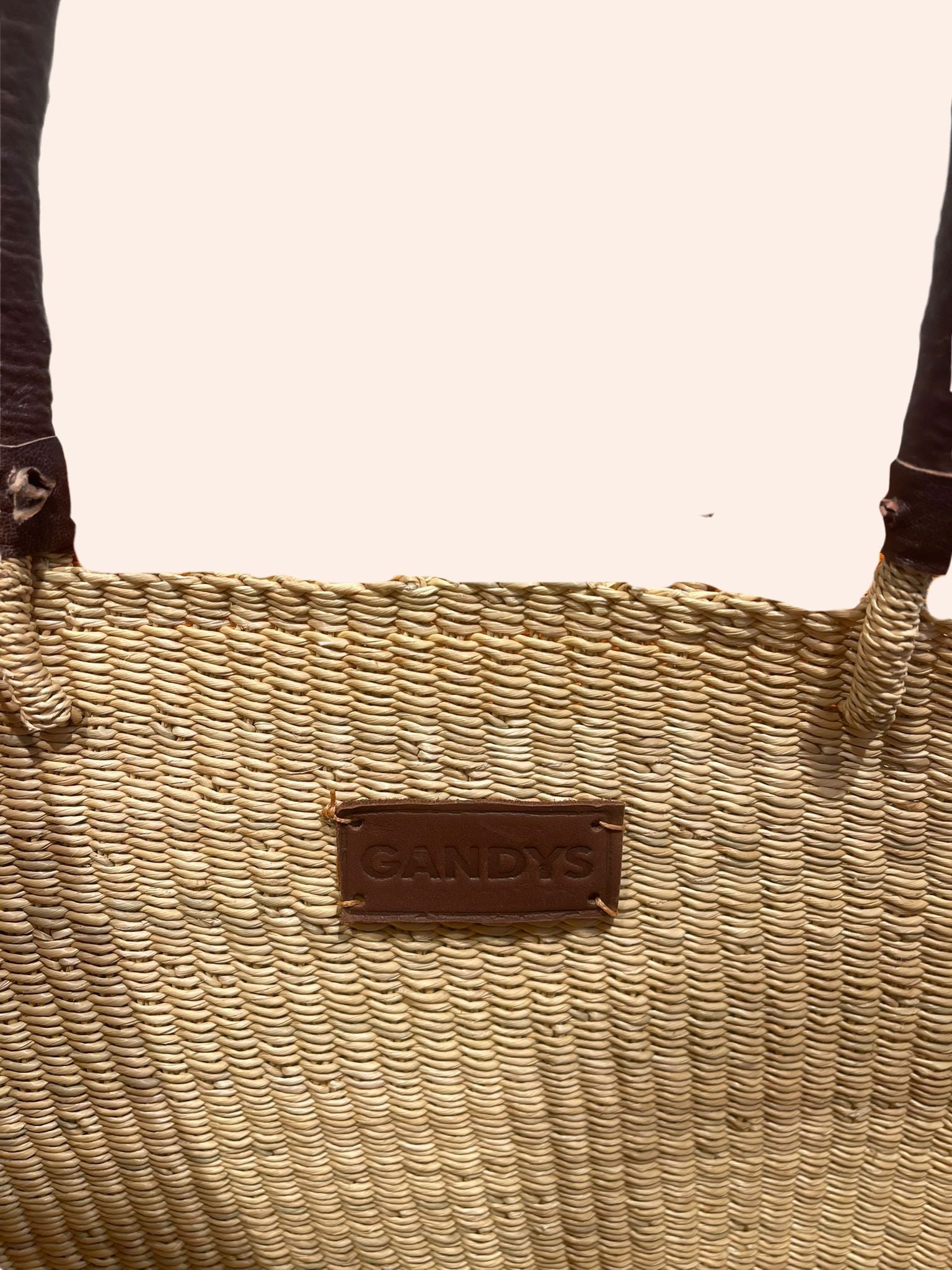 Natural Brown Tote Basket Bags- Gandys