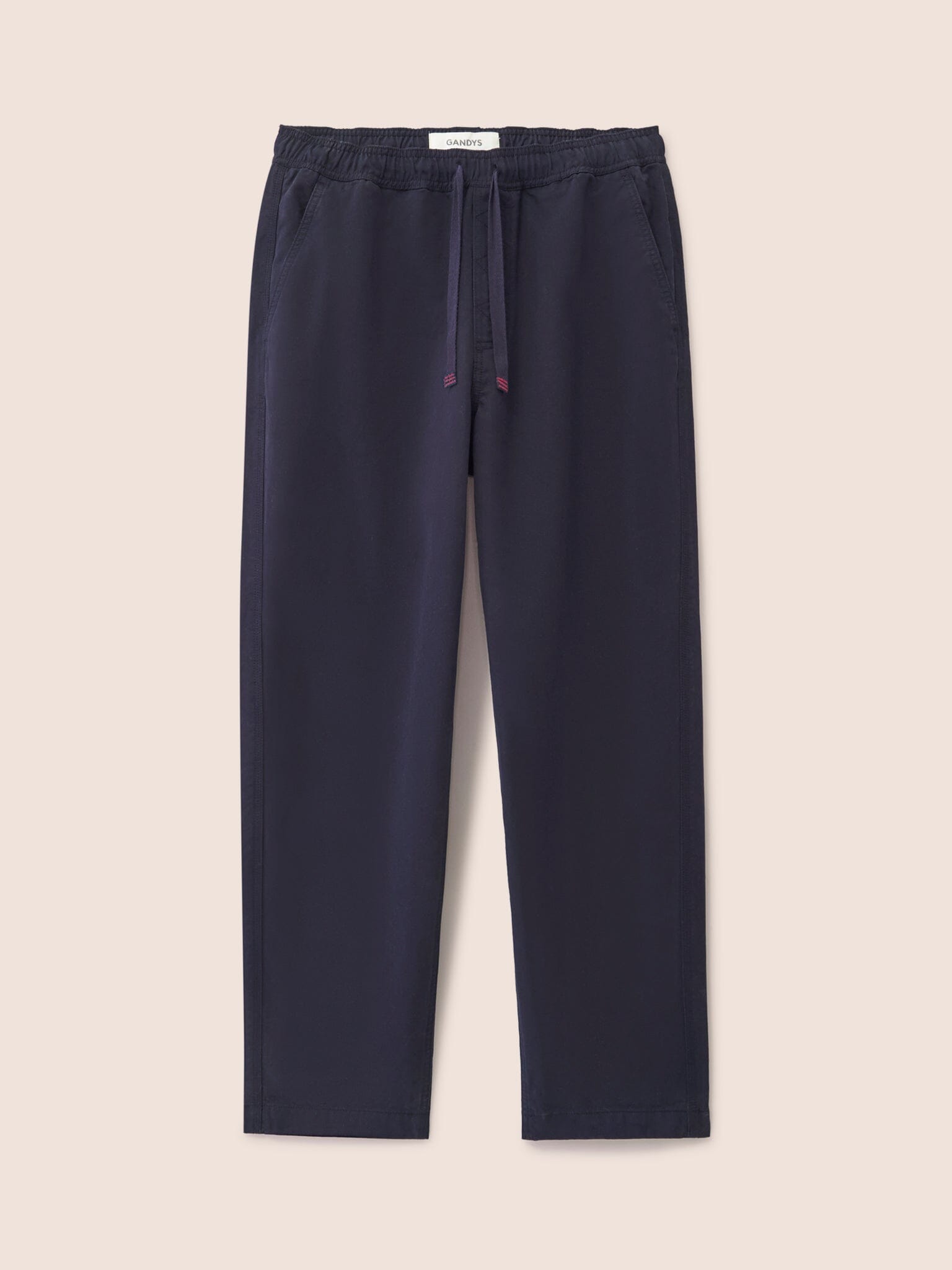 Navy Bombay Drawcord Trousers Bottoms- Gandys