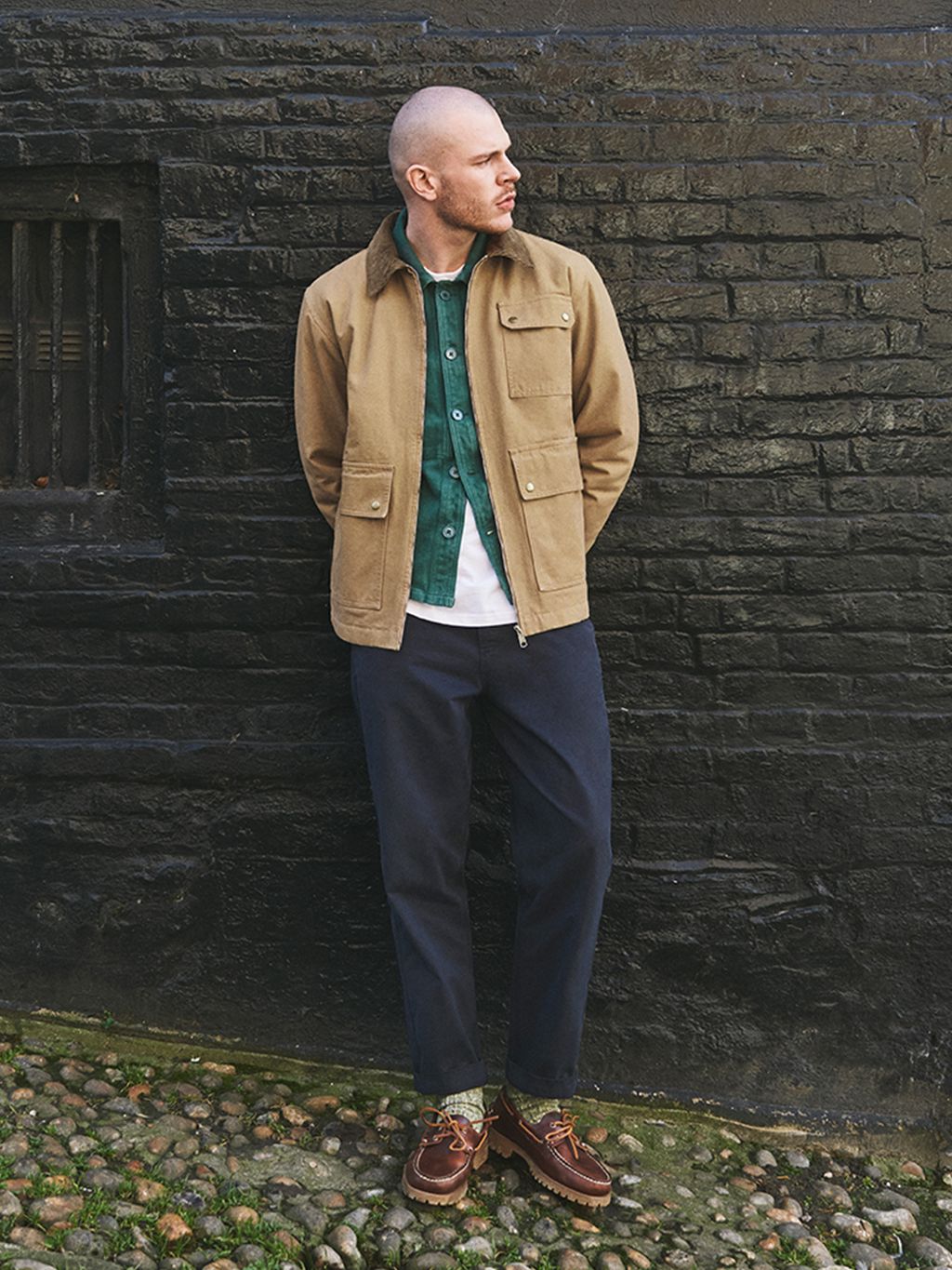 Navy Bombay Drawcord Trousers Bottoms- Gandys