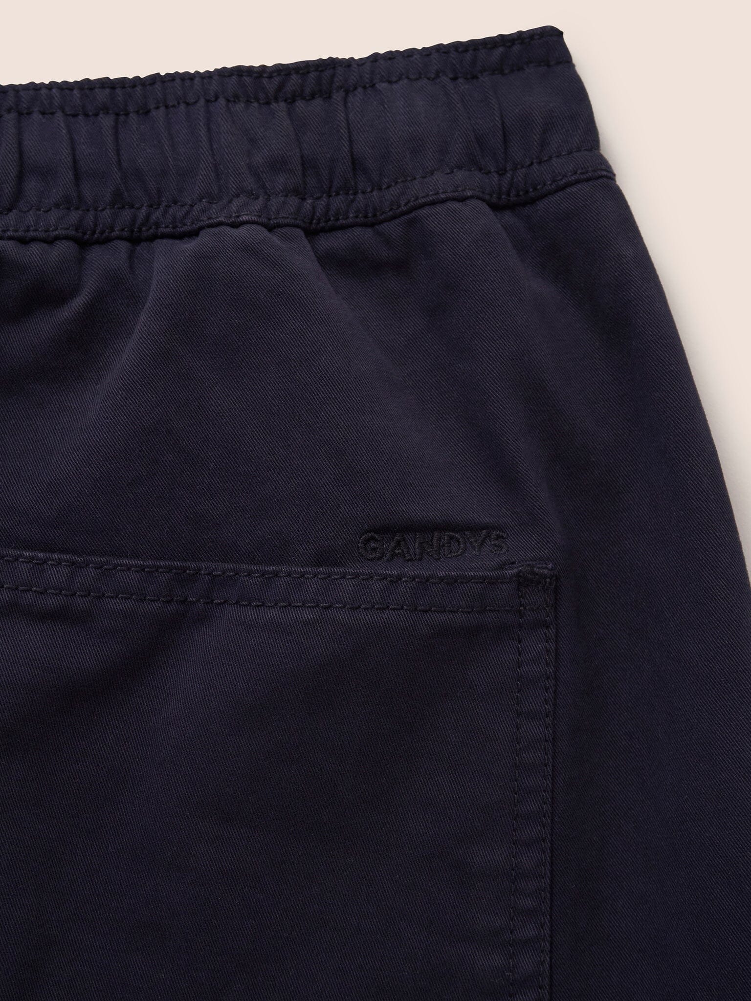 Navy Bombay Drawcord Trousers Bottoms- Gandys