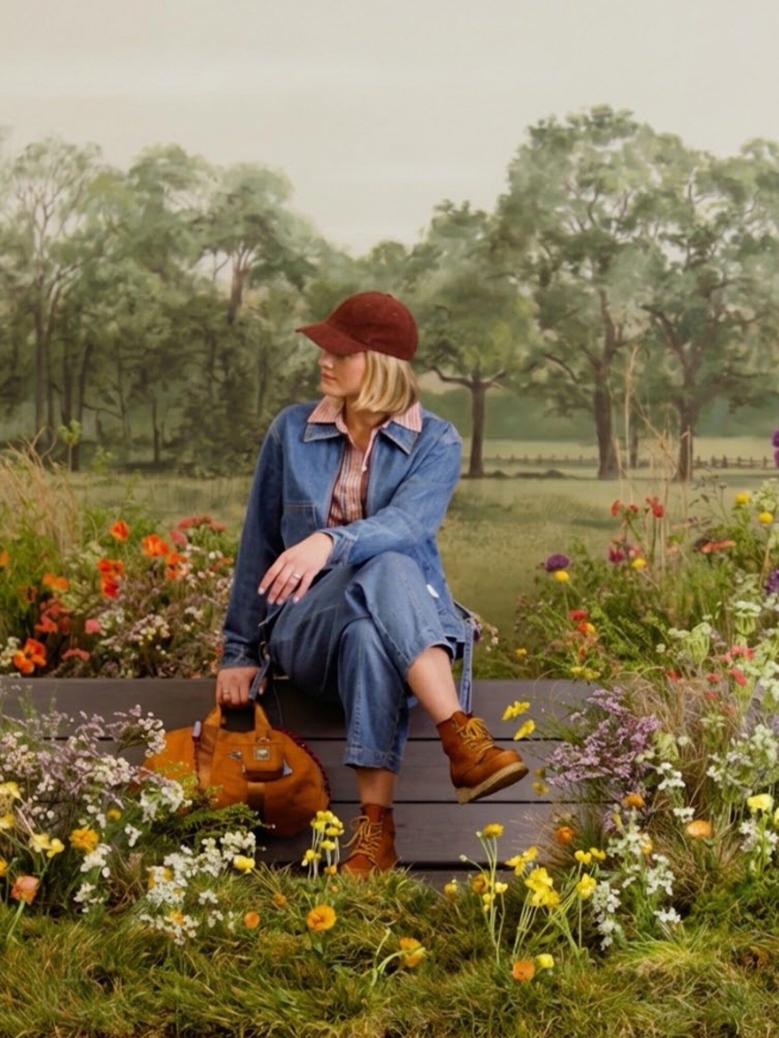 Nimes Cotton Tie Detail Denim Jacket in Midwash Outerwear- Gandys