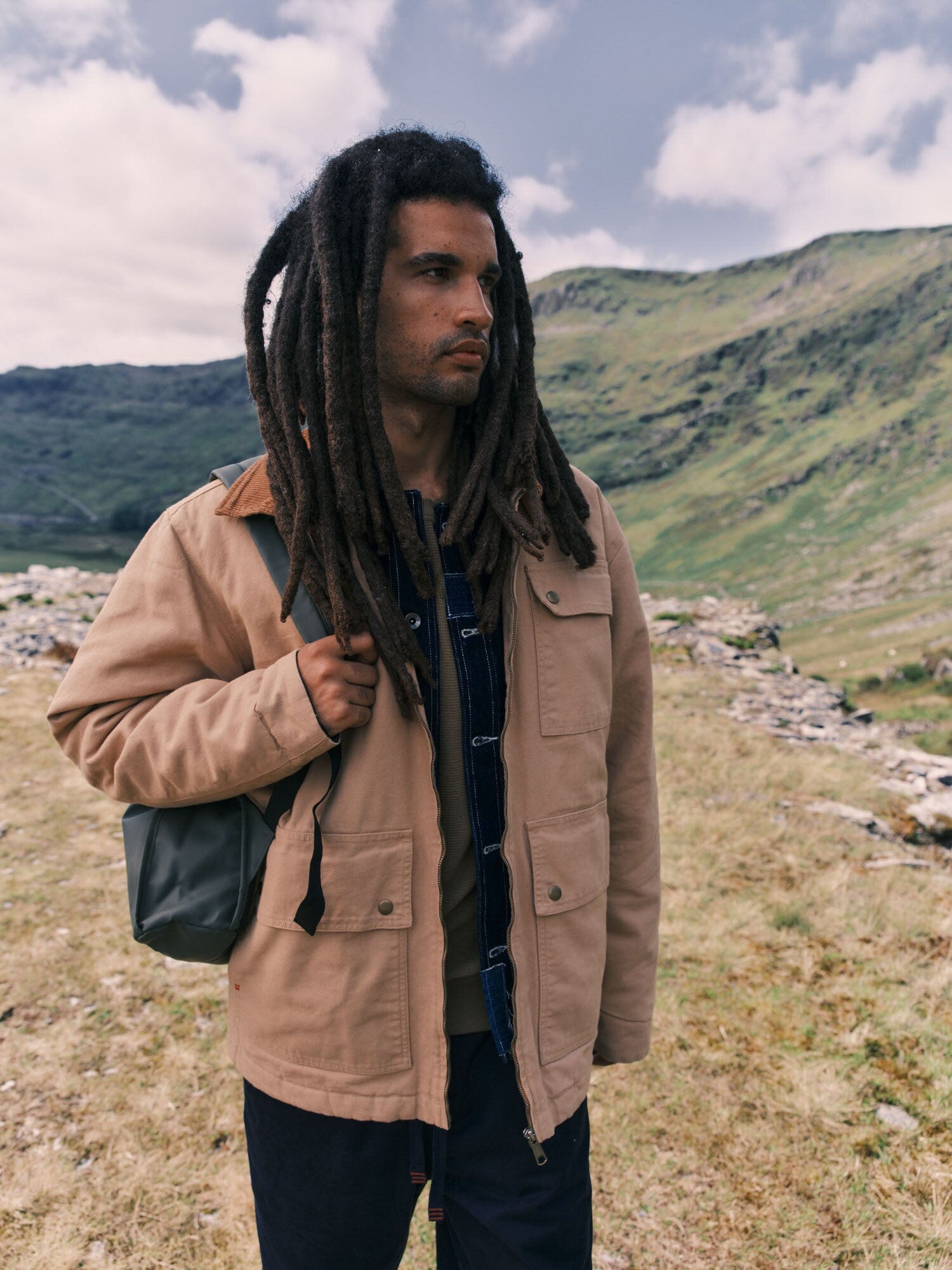 Noho Cotton Worker Jacket Outerwear- Gandys