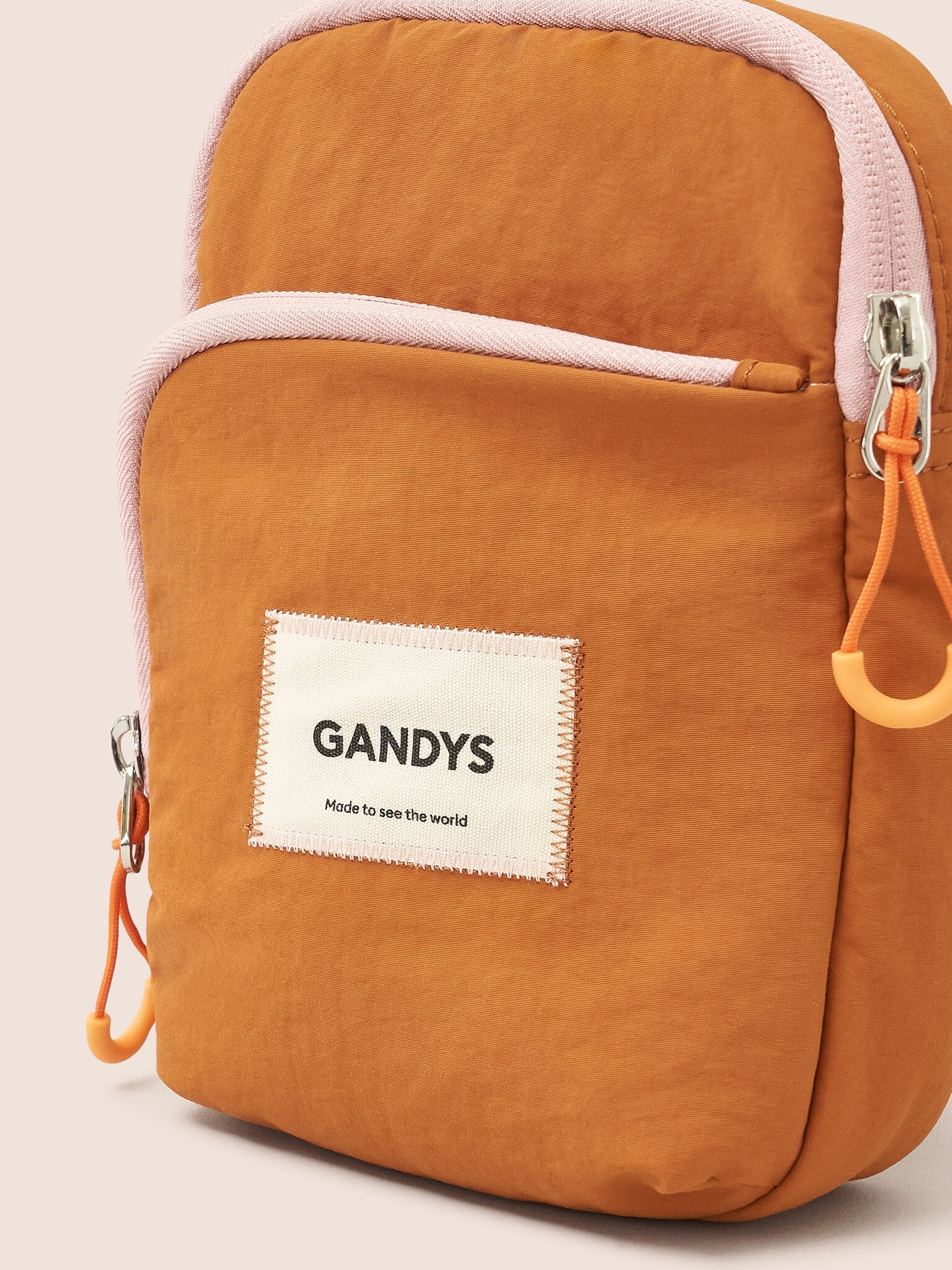 Orange Bello Small Crossbody Bag Bags- Gandys