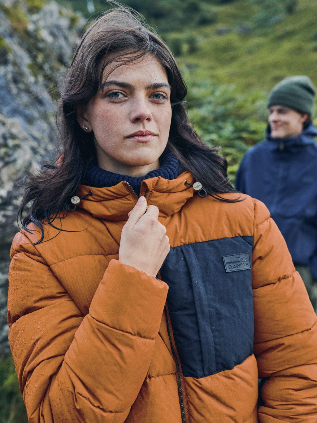 Orange Berland Puffer Jacket Outerwear- Gandys