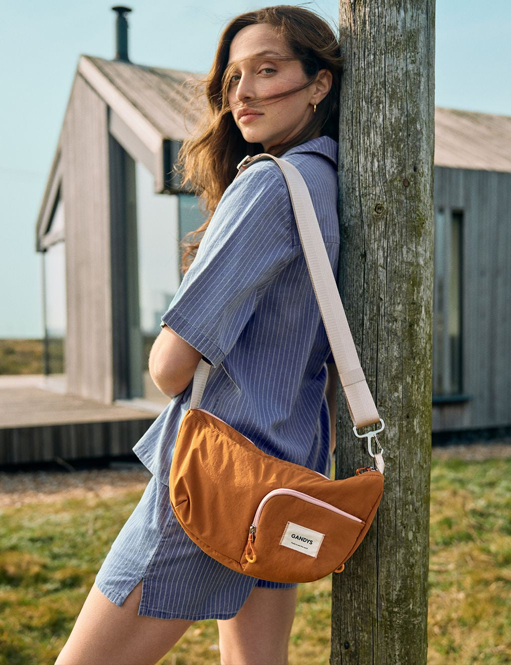 Orange Ecuador Sling Bag Bags- Gandys