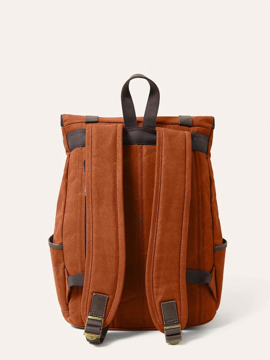Orange Waxed Cotton Bali Backpack Bags- Gandys