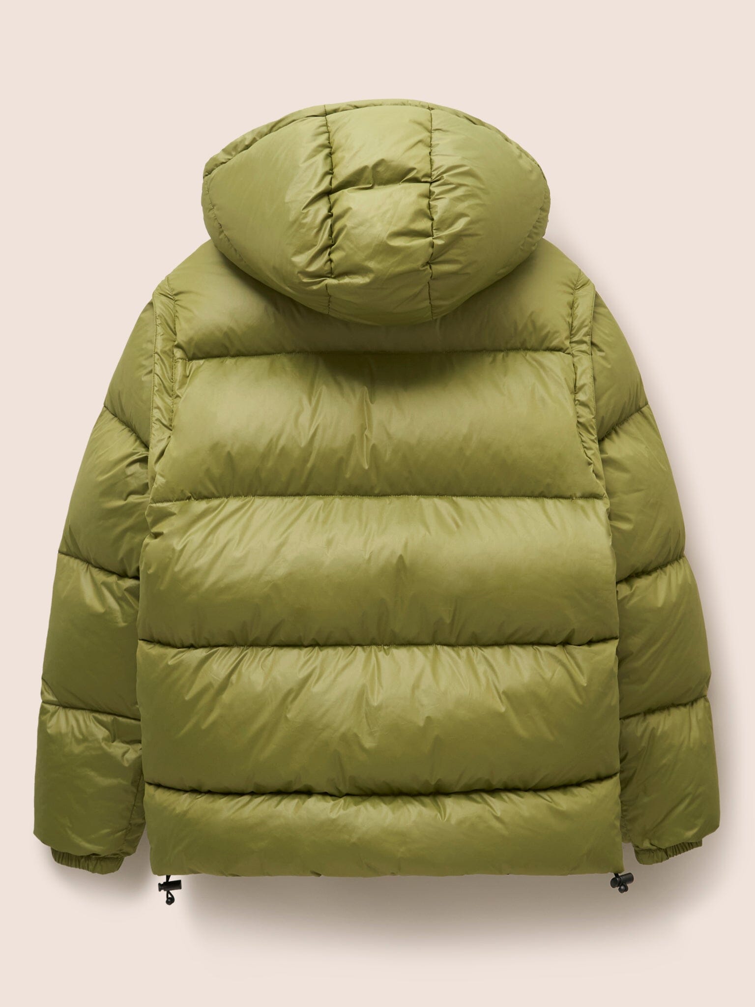 Orkney Multiway Detachable Sleeves Puffer Coat in Khaki Outerwear- Gandys