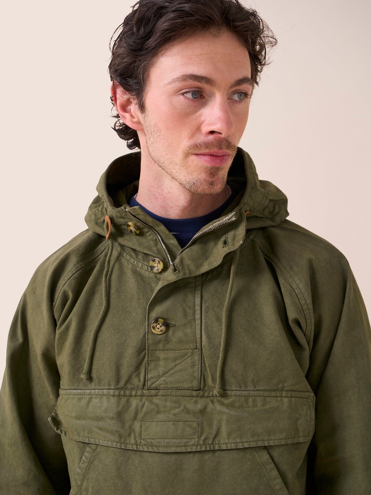 Oslo Cotton Overhead Parka Jacket Outerwear- Gandys