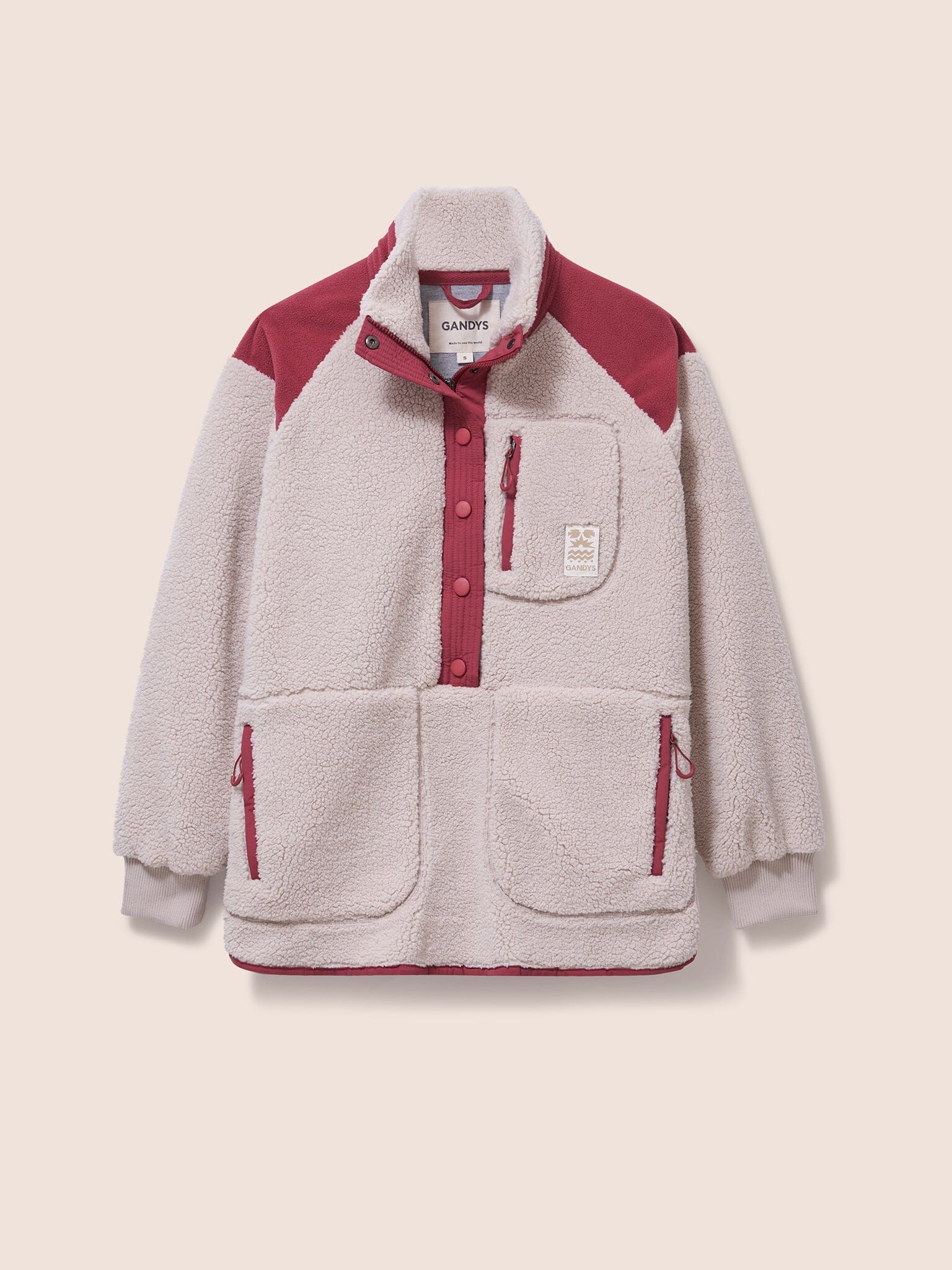 Overhead Fleece in Oatmeal Layering- Gandys