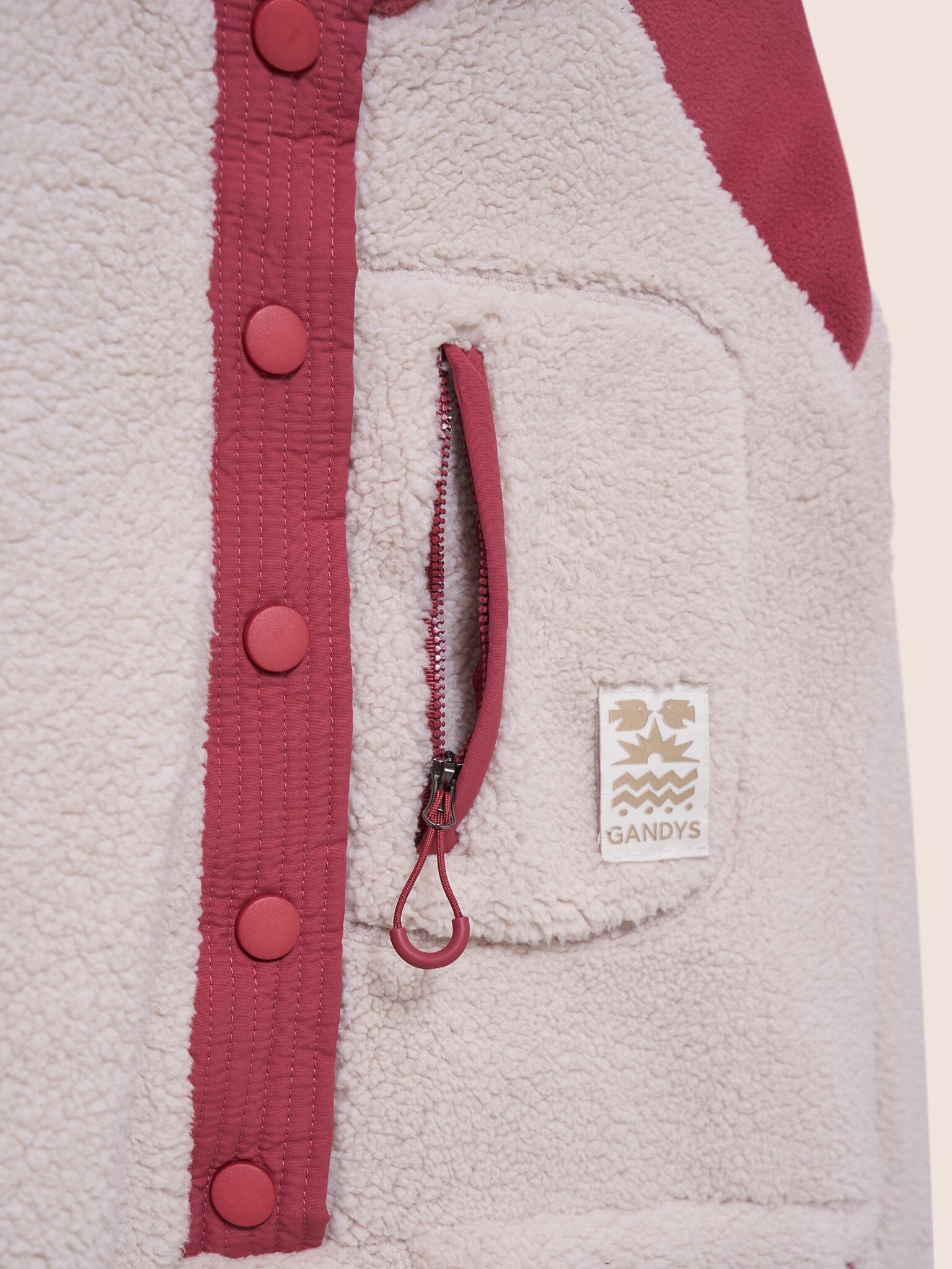 Overhead Fleece in Oatmeal Layering- Gandys