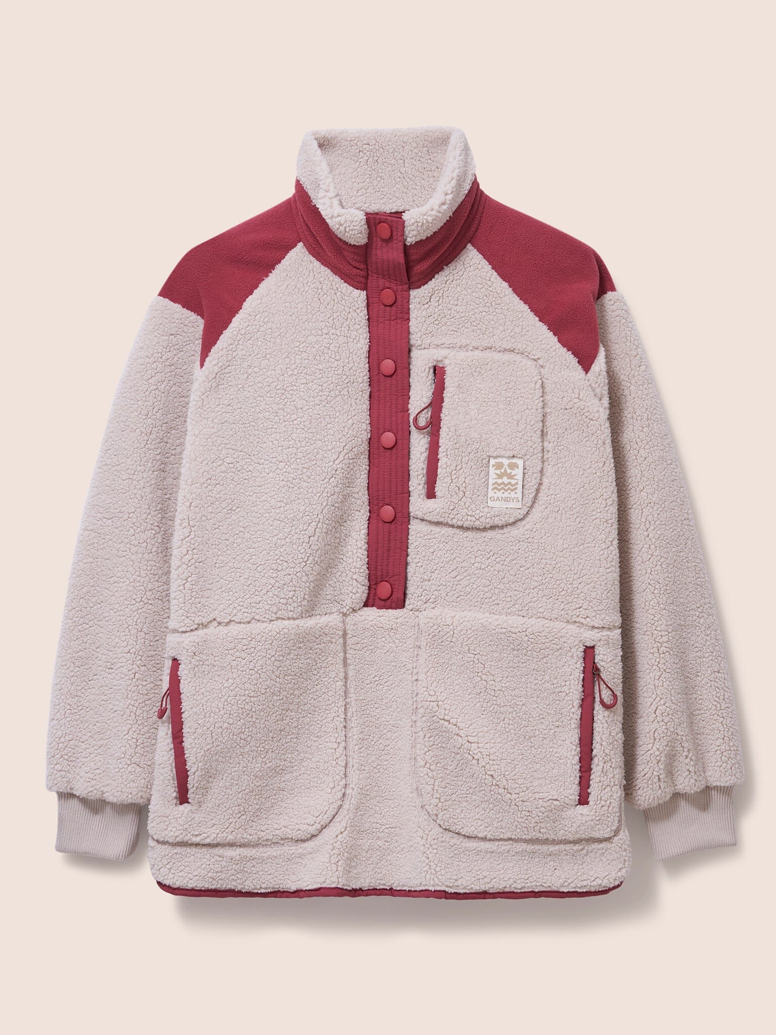 Overhead Fleece in Oatmeal Layering- Gandys