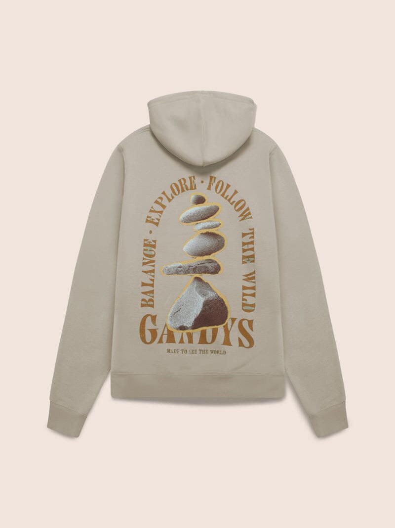 Pebble Hoodie in Stone Layering- Gandys