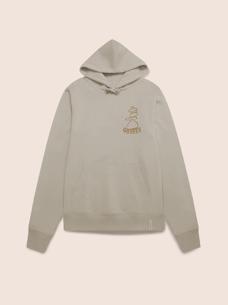 Pebble Hoodie in Stone Layering- Gandys