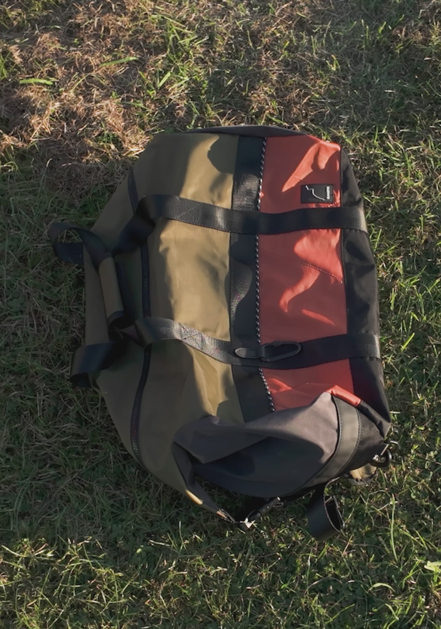 Urban Trek Recycled Modular Weekend Duffle Bag in Khaki