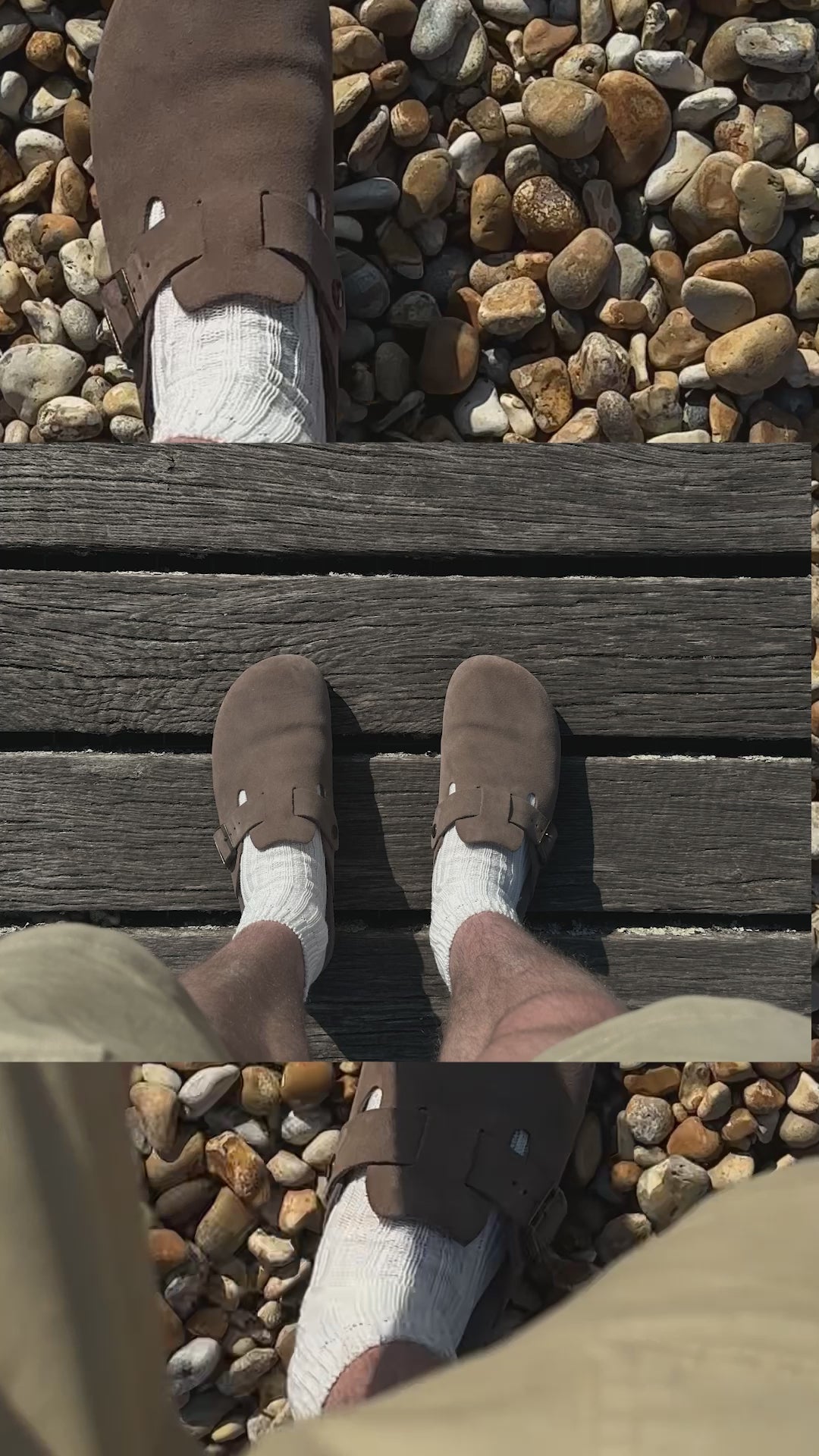 Taupe Suede Terrassa Unisex Footbed Clog